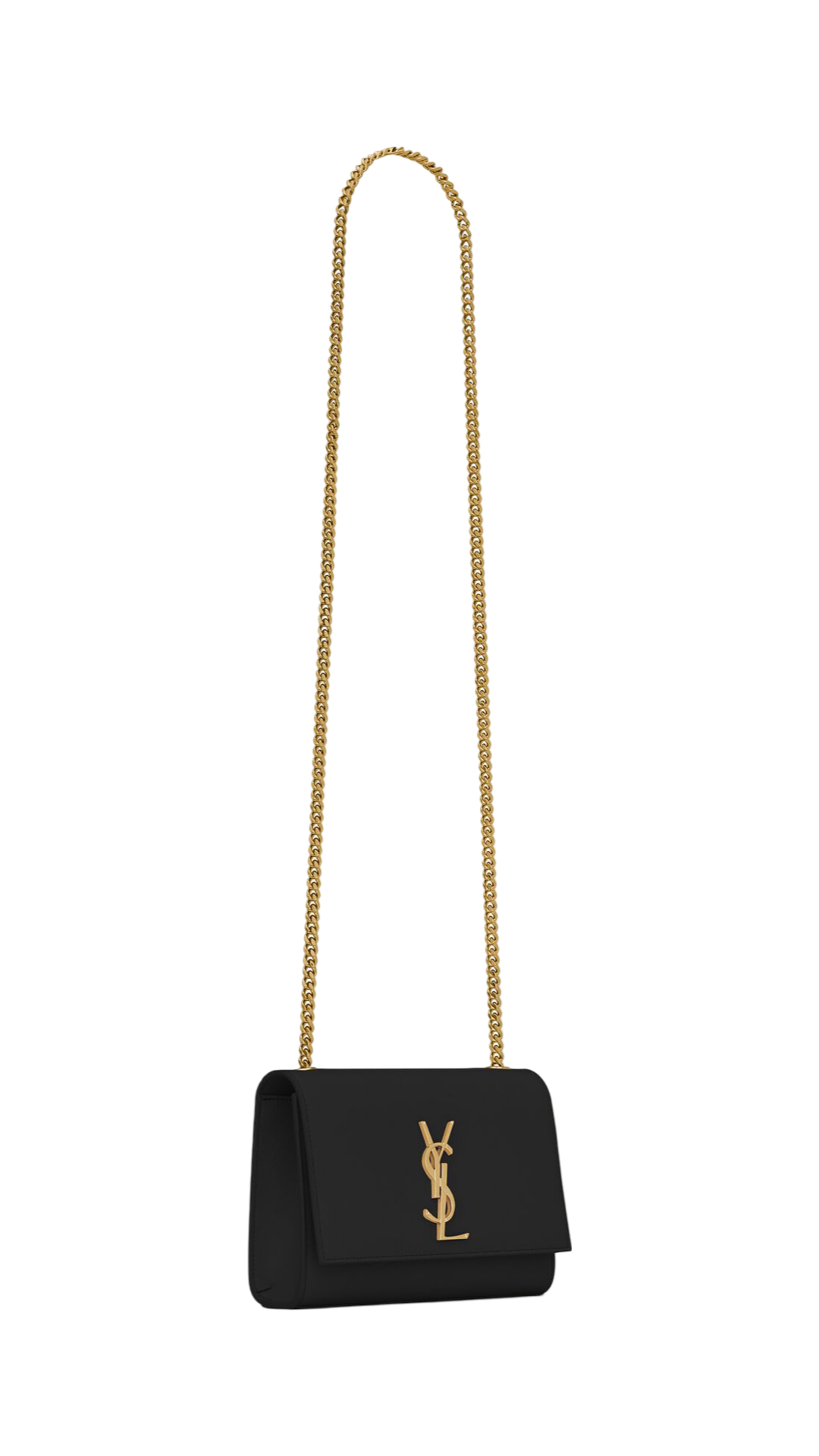 Small Kate in Grain De Poudre Leather in Black