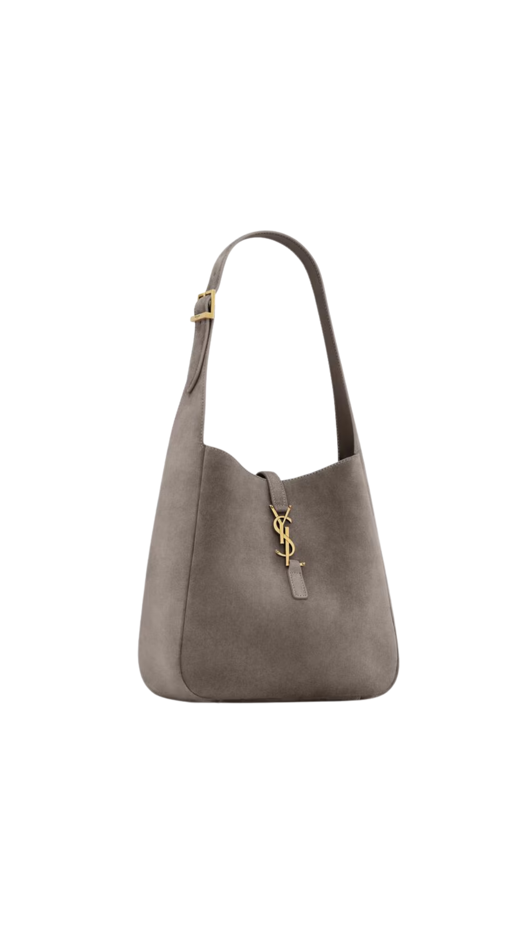 Le 5 À 7 Supple Small In Urban Grey Suede