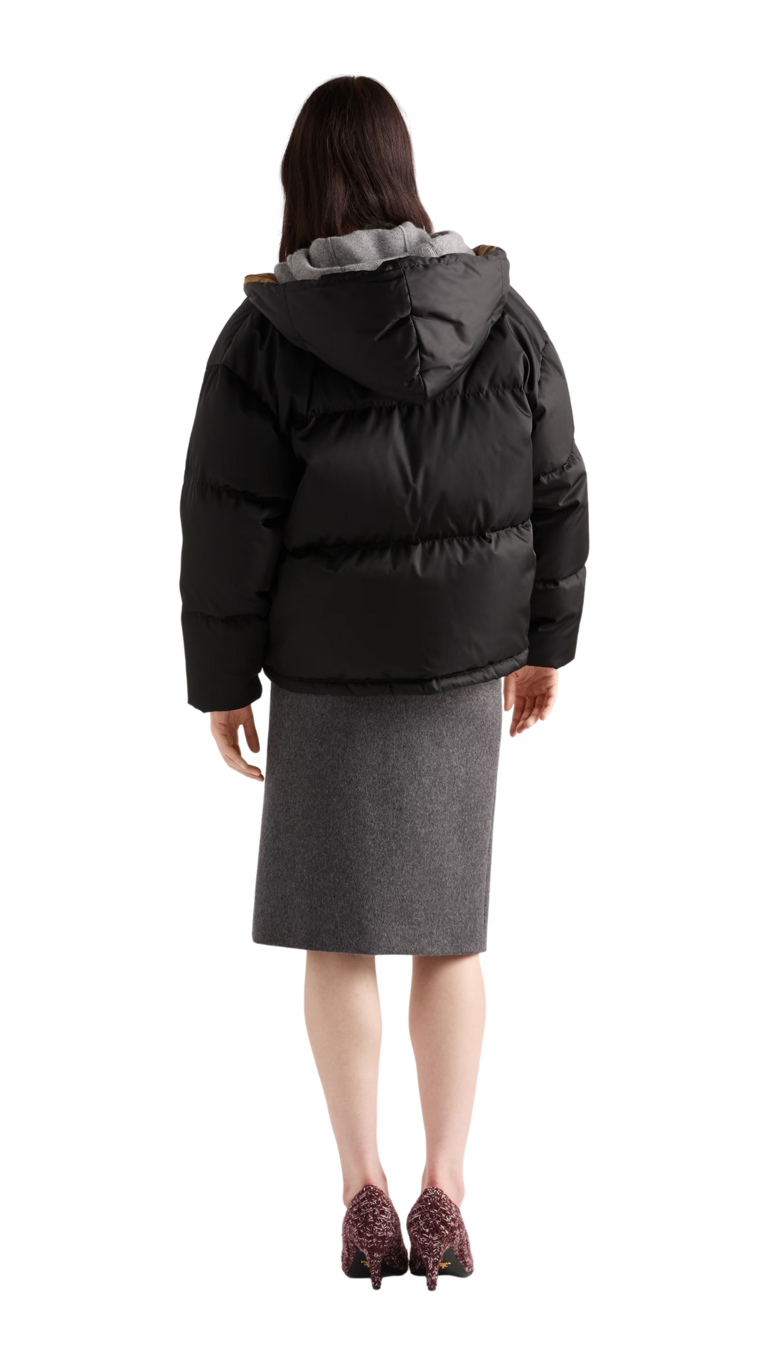 Re-Nylon Down Jacket in Black