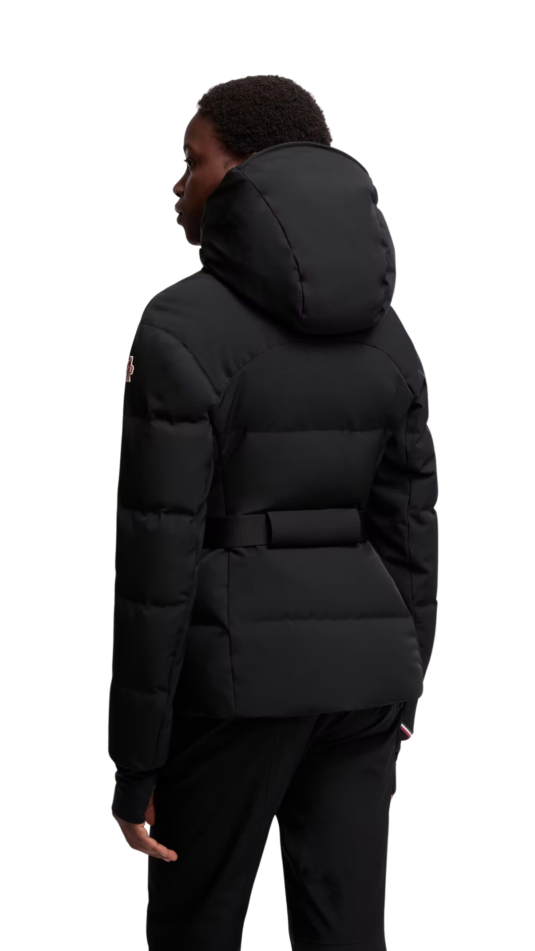 Guyane Hooded Insulated Ski Jacket in Black