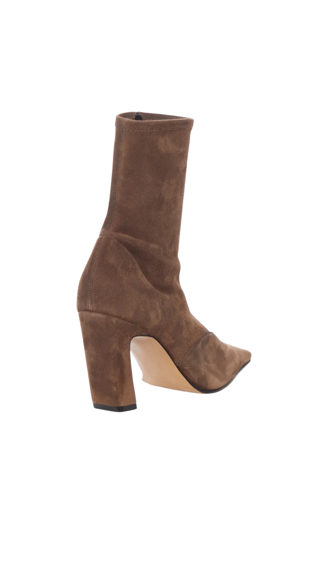 Nevada Stretch High Boot in Brown Suede