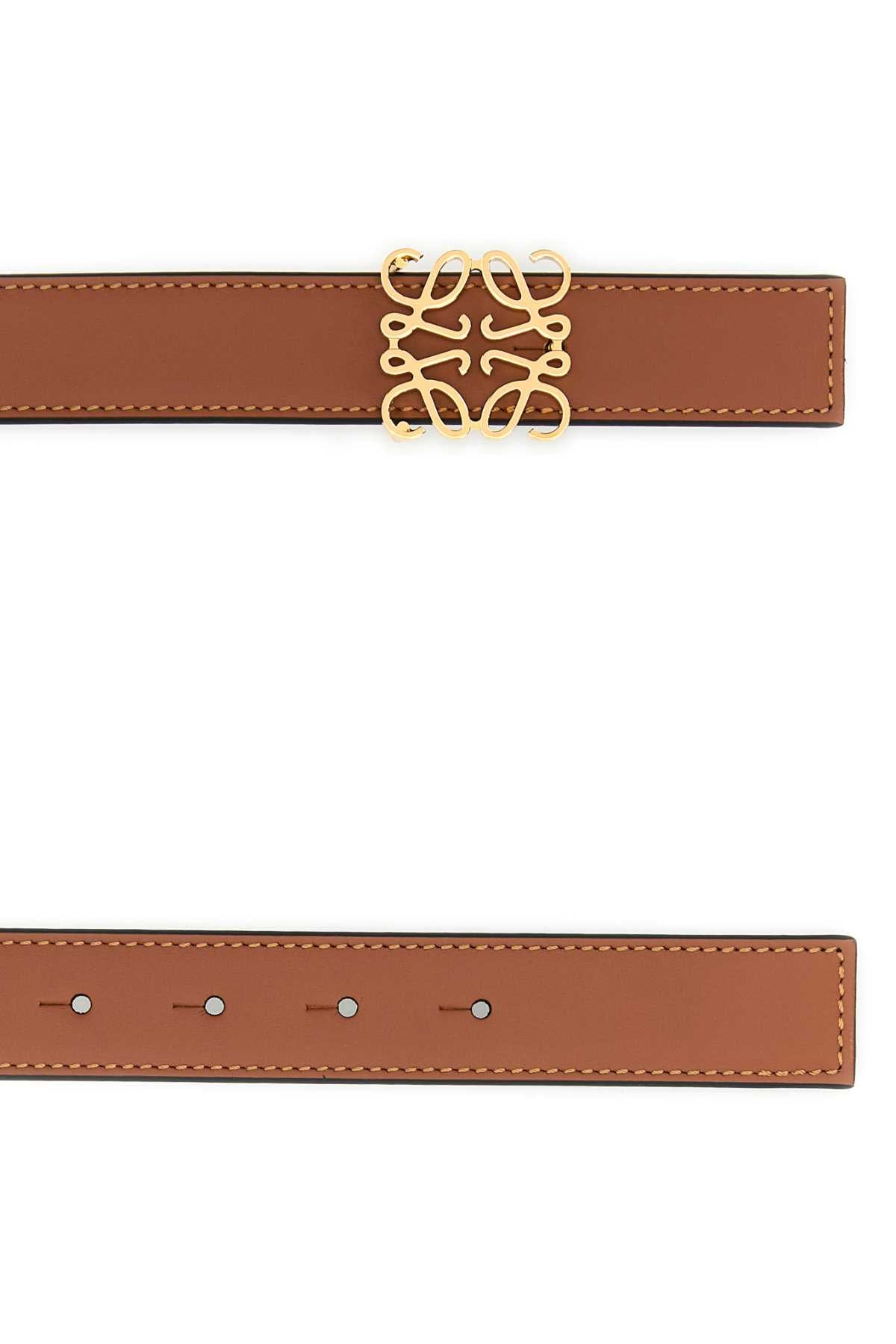 Reversible Anagram Belt 2.8 cm Tan/Black/Gold
