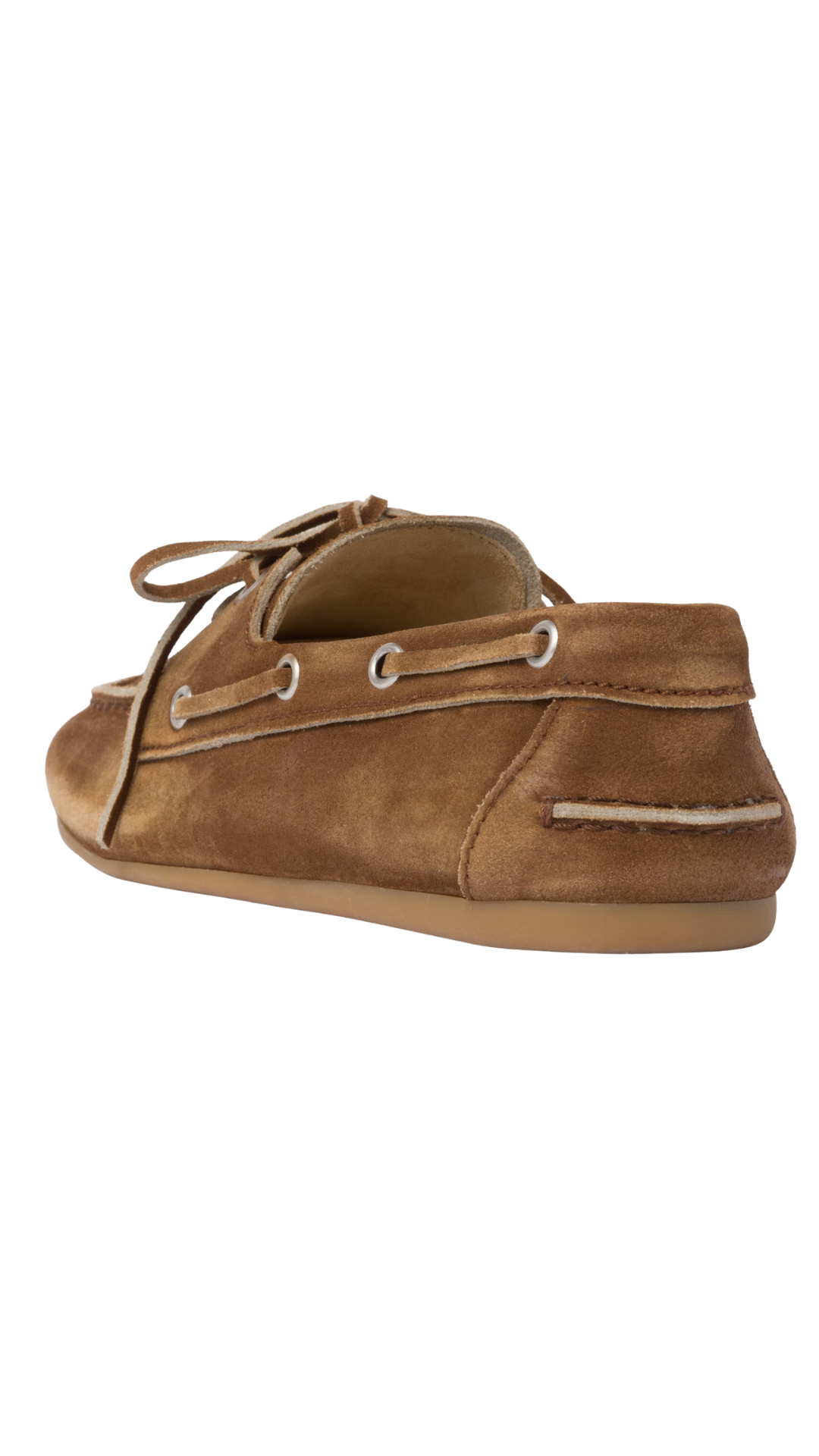 Faded Unlined Suede Loafers in Cinnamon
