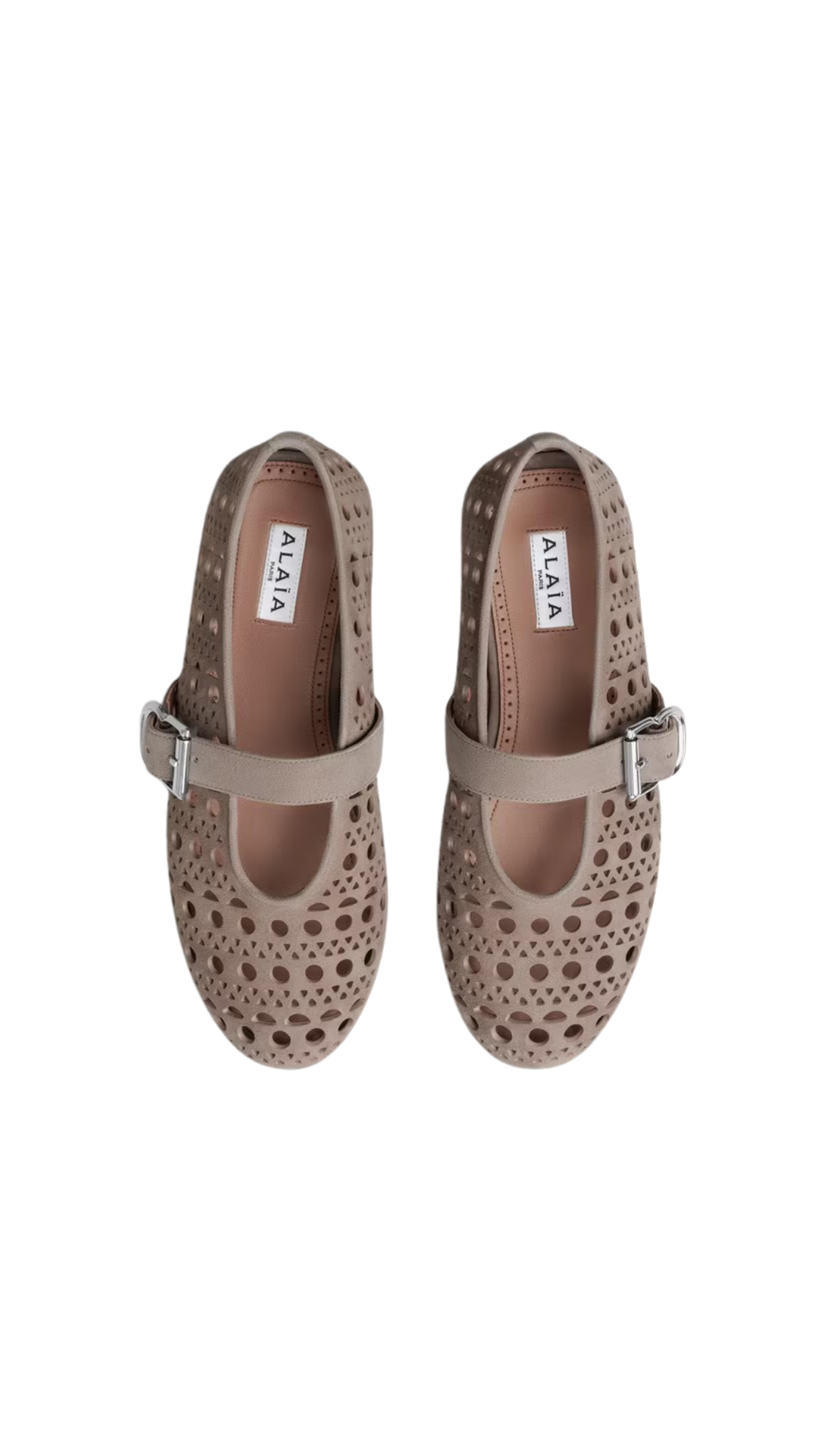 Ballet Flats Vienne in Mist Suede