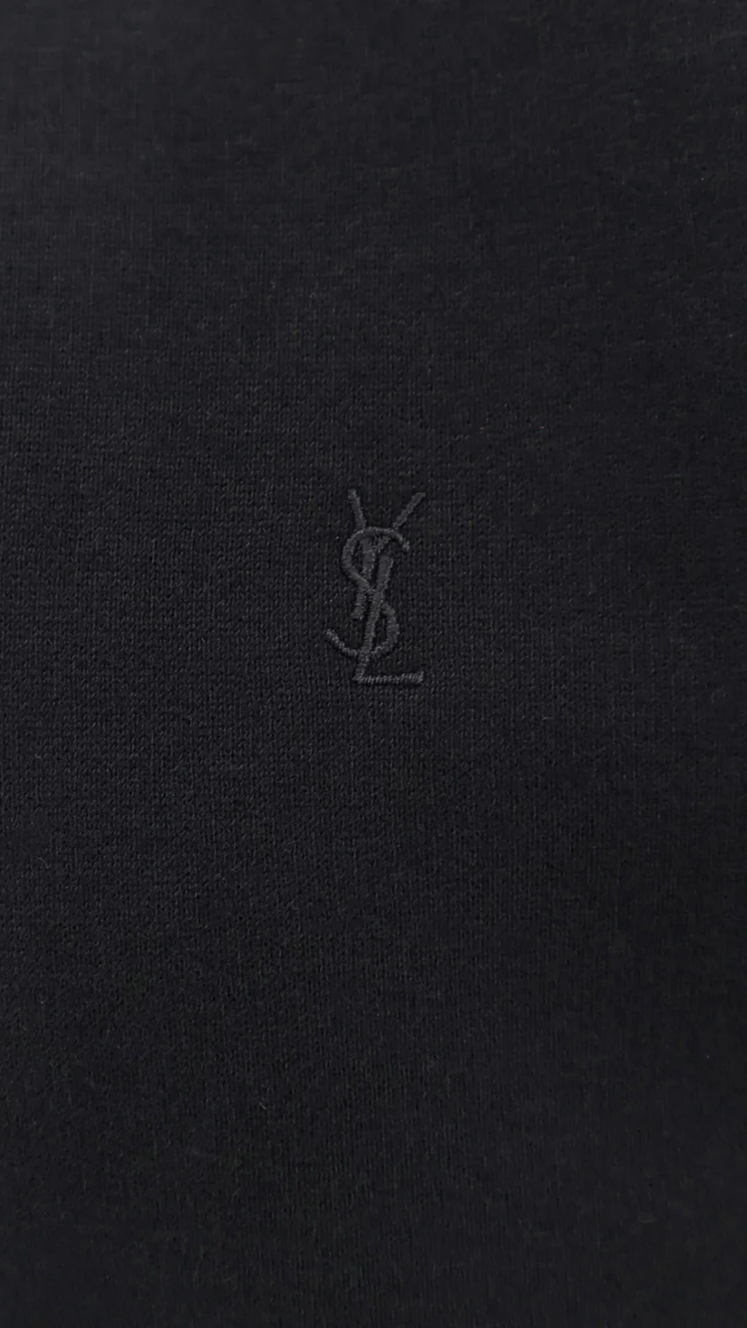 Cassandre Embroidery in Black Cotton Sweatshirt
