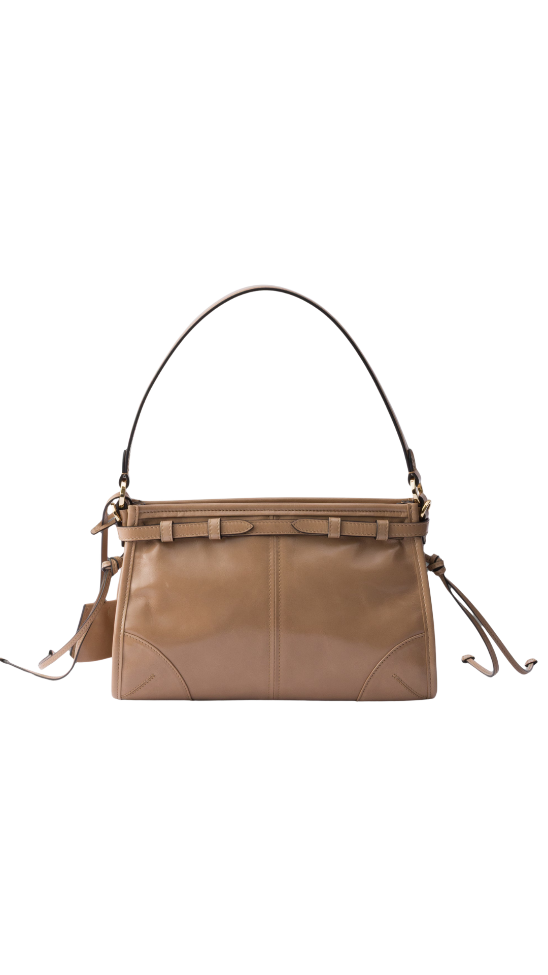 Bonnie Small Leather Handbag in Cameo