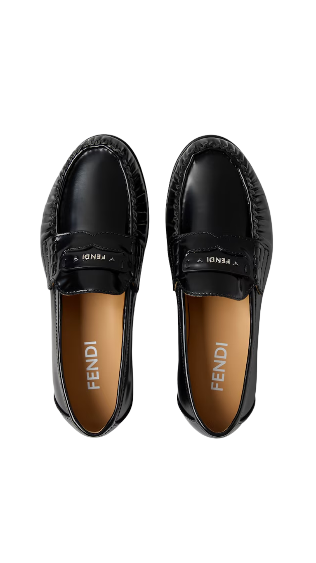 Scrunch Black Leather Loafers