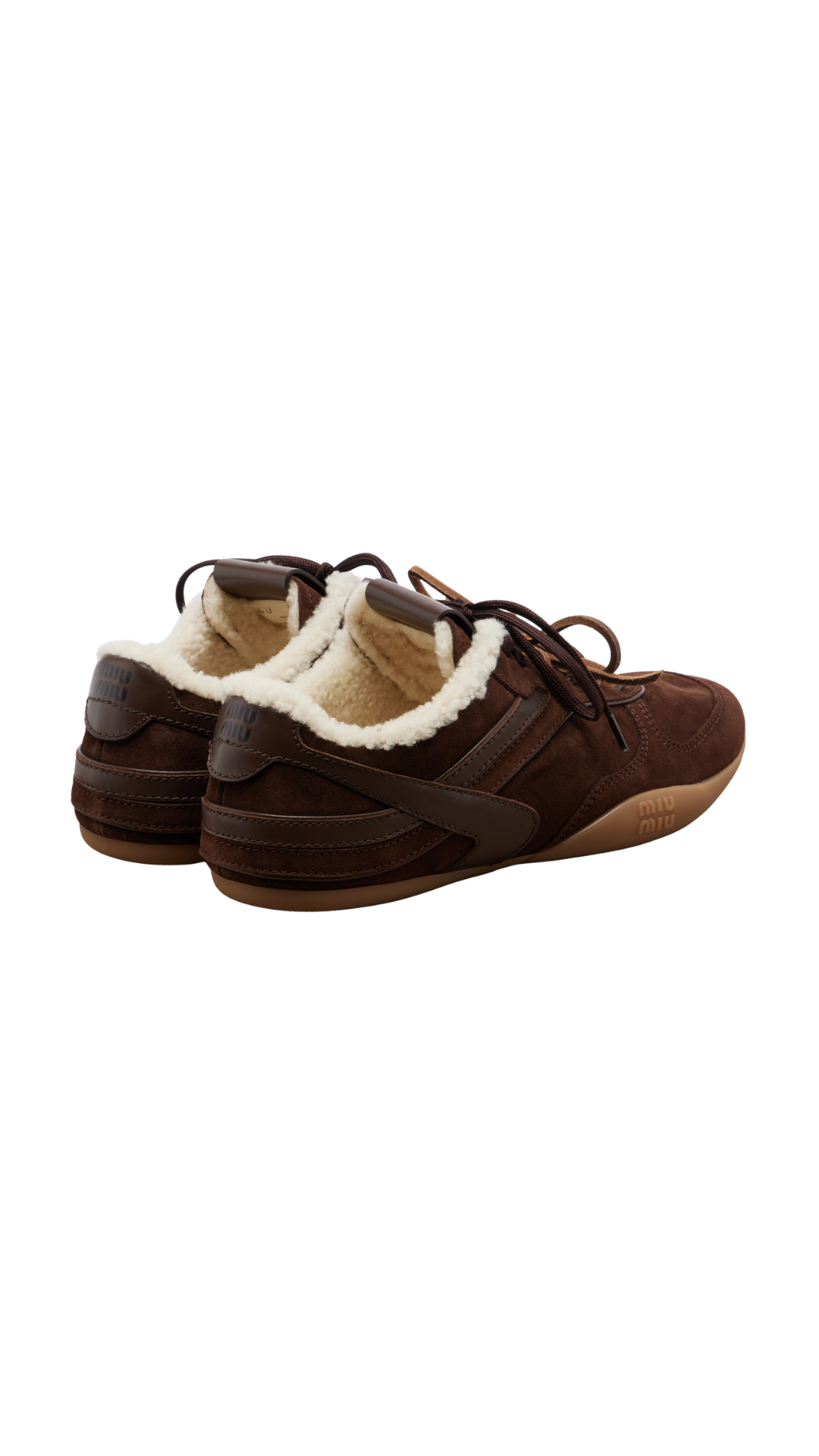 Gymnasium Leather-Trimmed Suede Sneakers in Brown