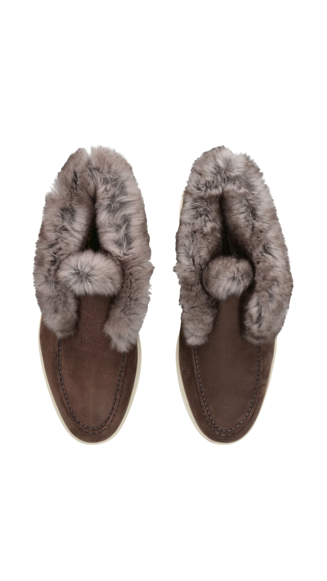 Women’s Brown Suede Desert Boot with Fur