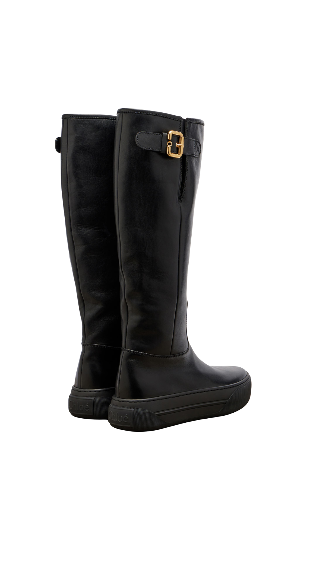 Delia Boot in Black Leather