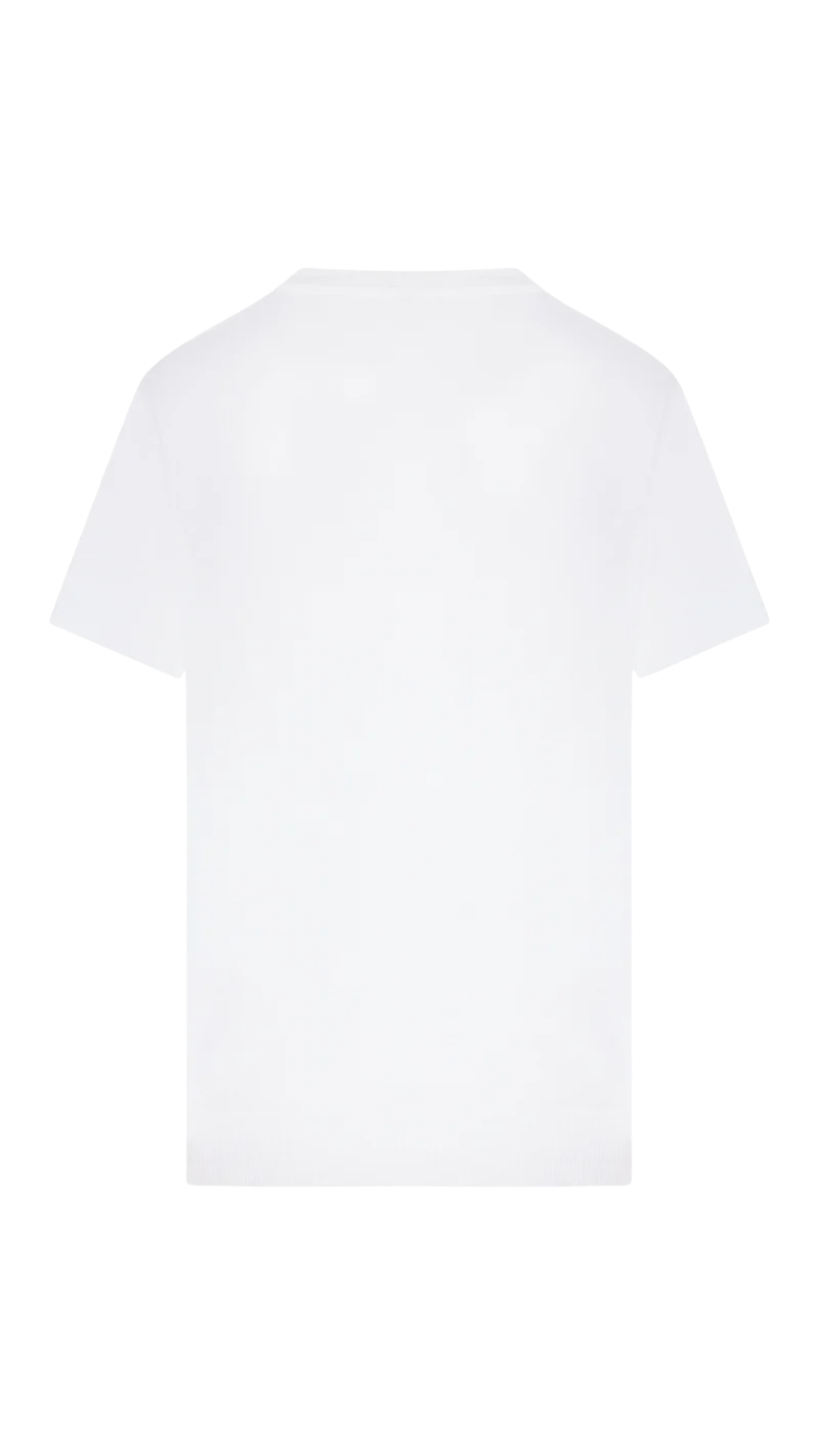T-Shirt with Embroidered Anagram Logo in White