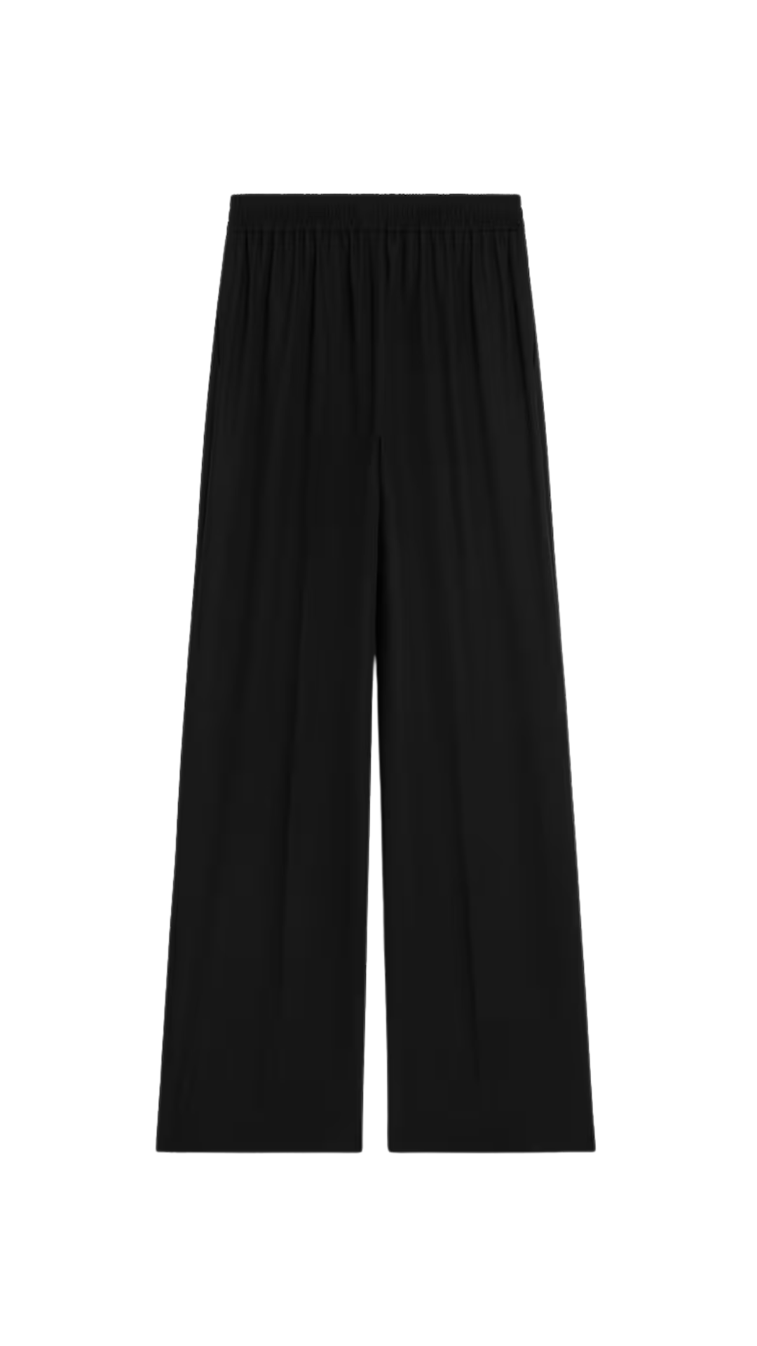 Trousers in Light Wool Cloth in Black