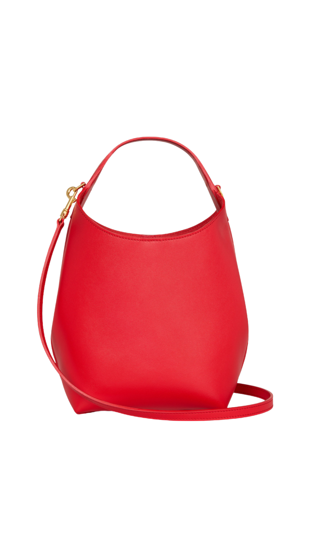 Small Hobo in Ultra Red Supple Smooth Calfskin