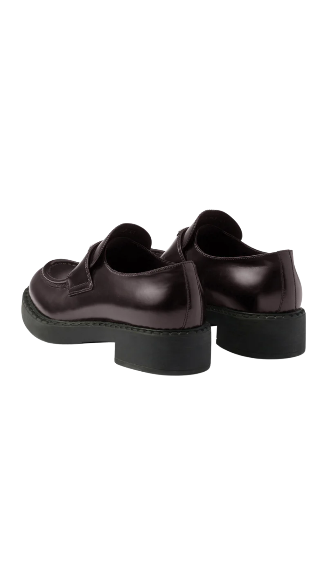 Chocolate Brushed Leather Loafers in Sienna