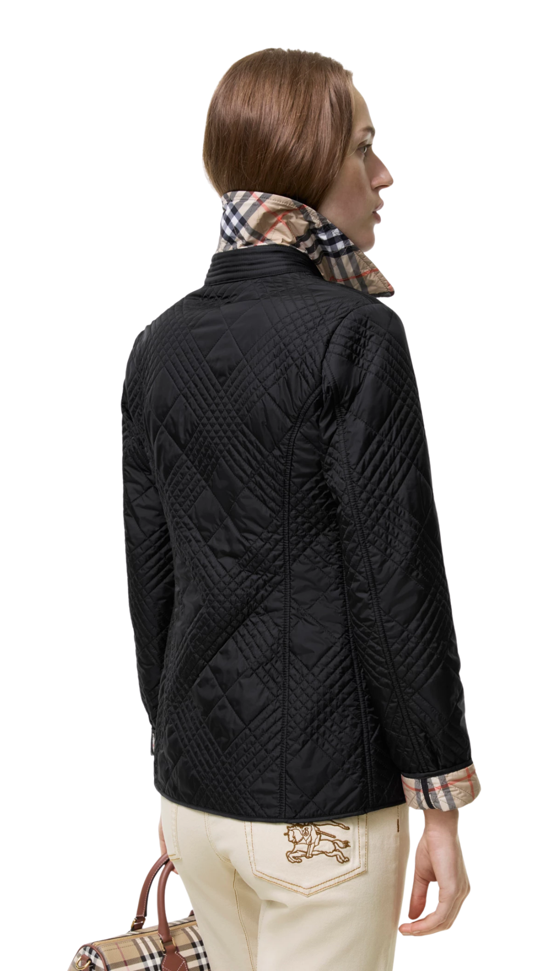 Quilted Nylon Fernleigh Jacket in Black
