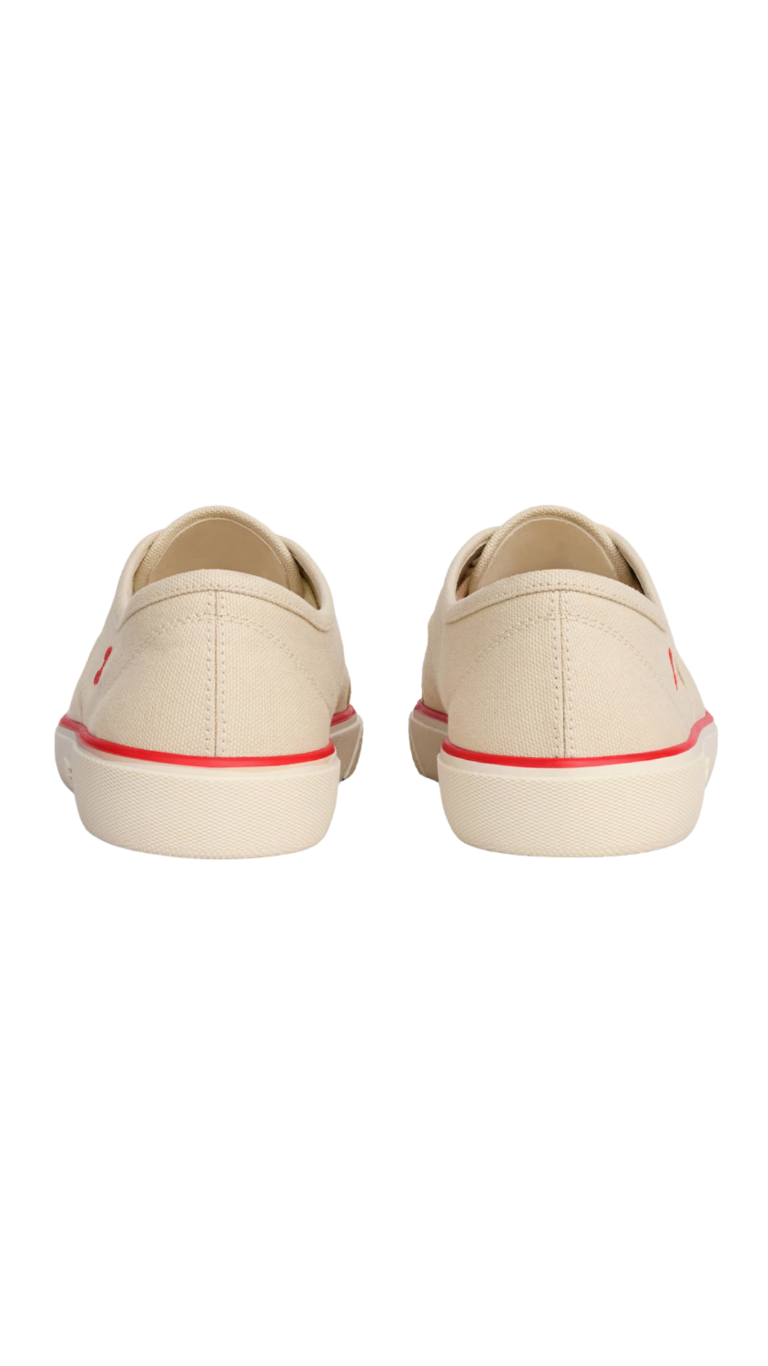 Alan Sneaker in Beige Canvas and Suede Calfskin