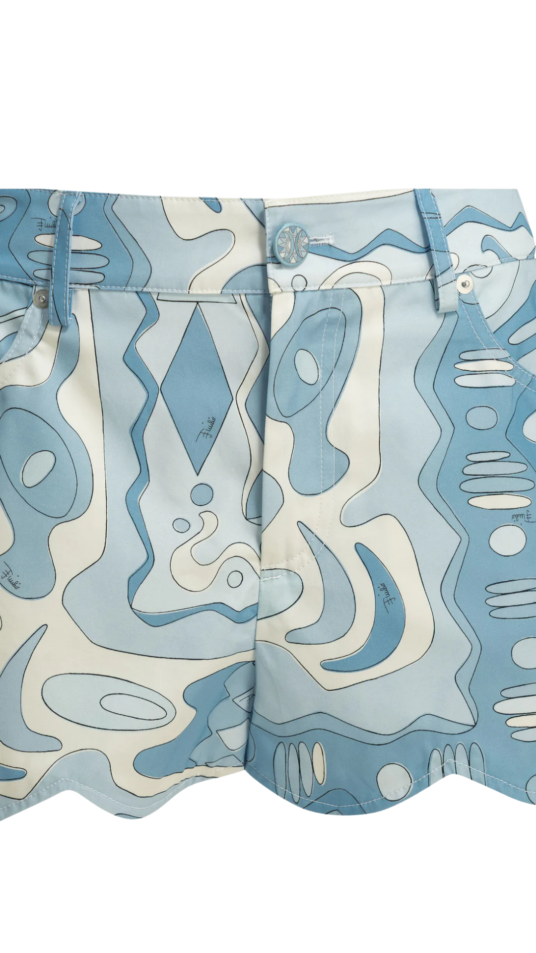Five-Pocket Shorts in Blue