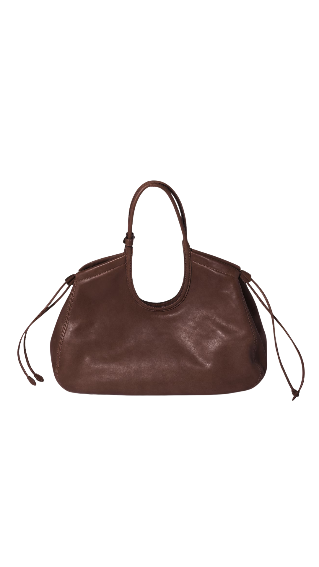 Ivy Nappa Leather Shopping Bag in Briarwood