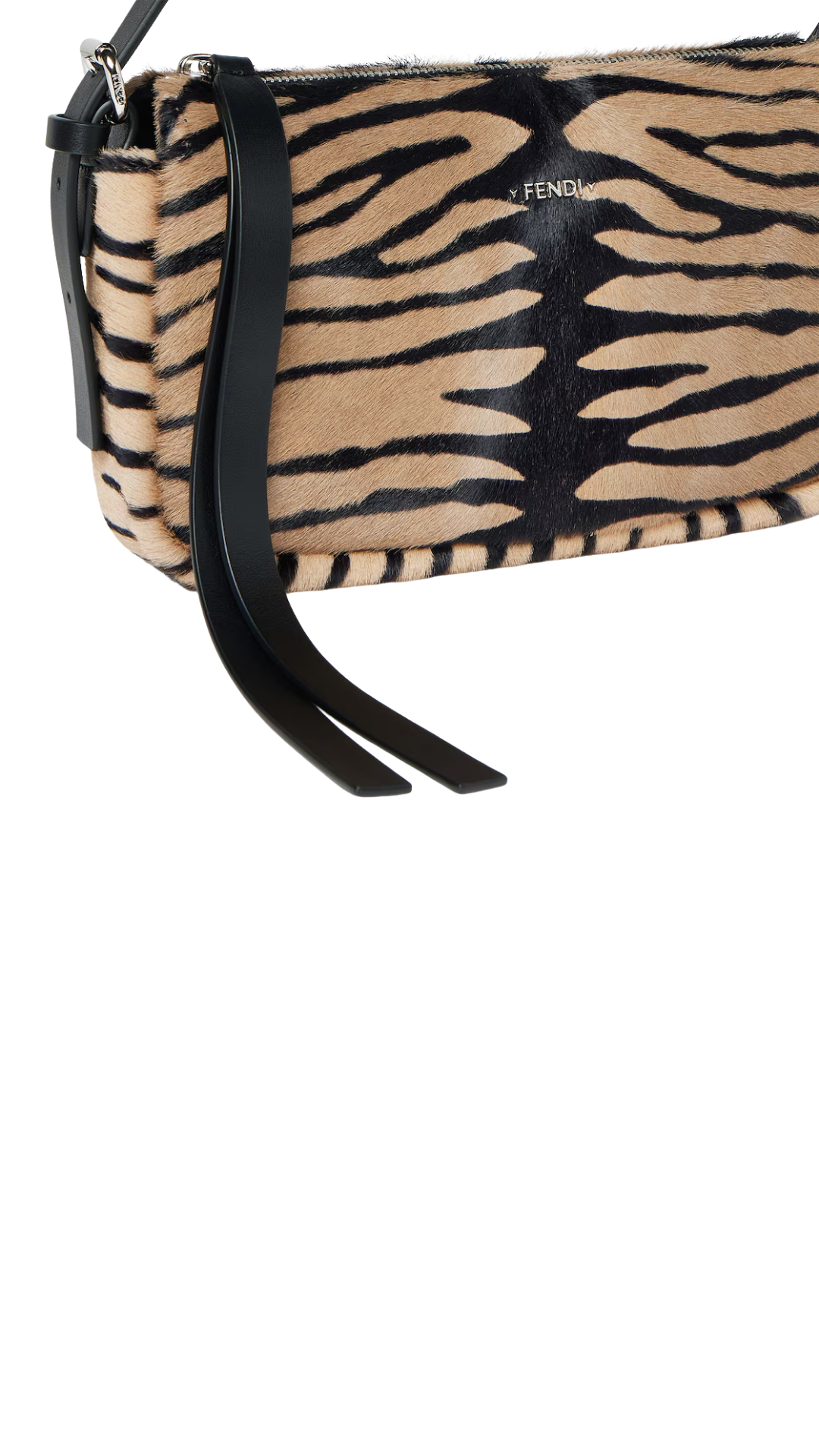 Zipper Top Small in Tiger-Print Cavallino Leather Bag