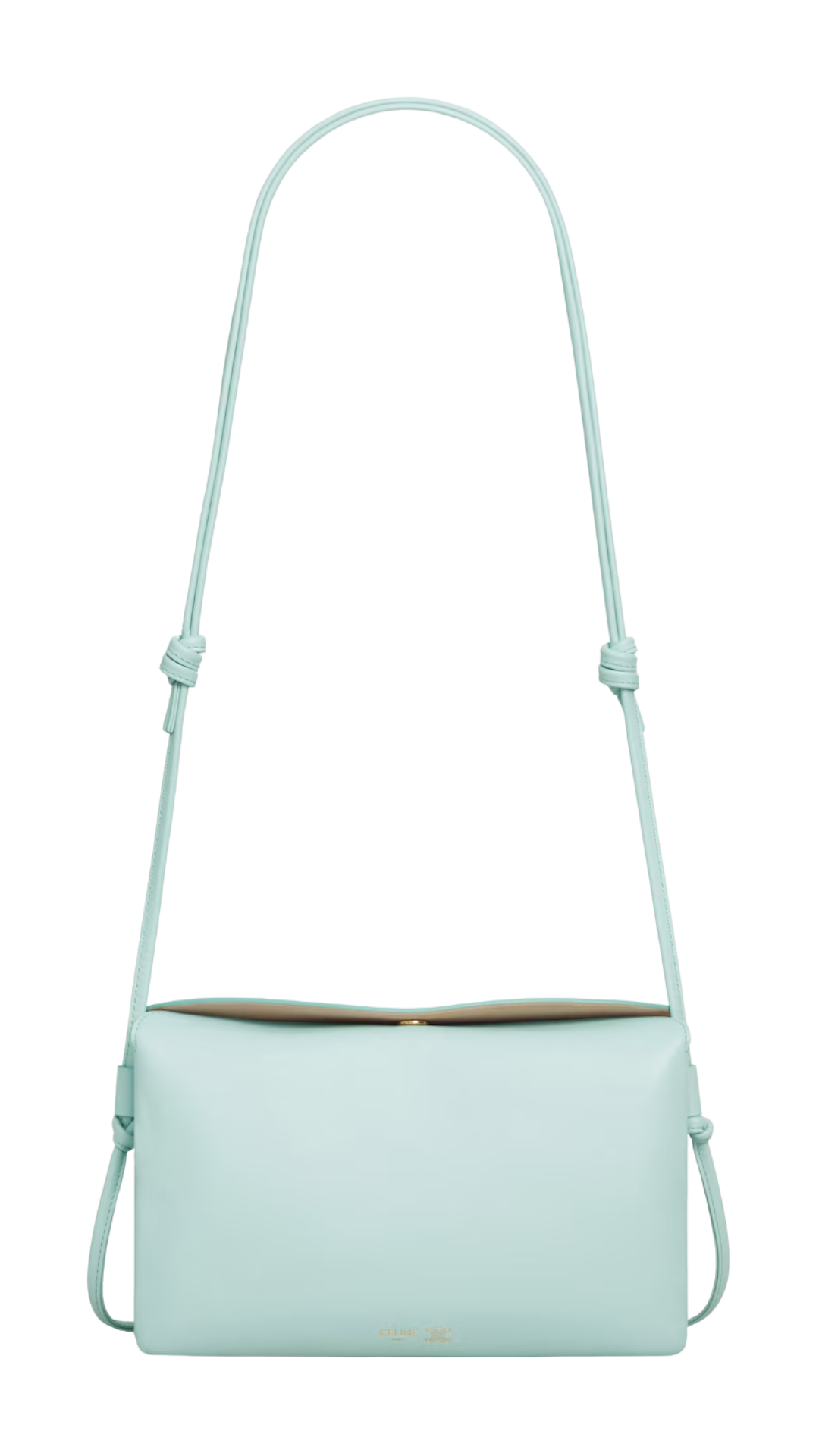 Trio Flap in Smooth Lambskin in Powder Blue