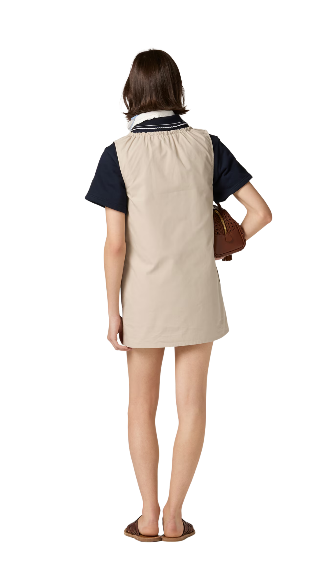 Panama Cotton Dress in Limestone