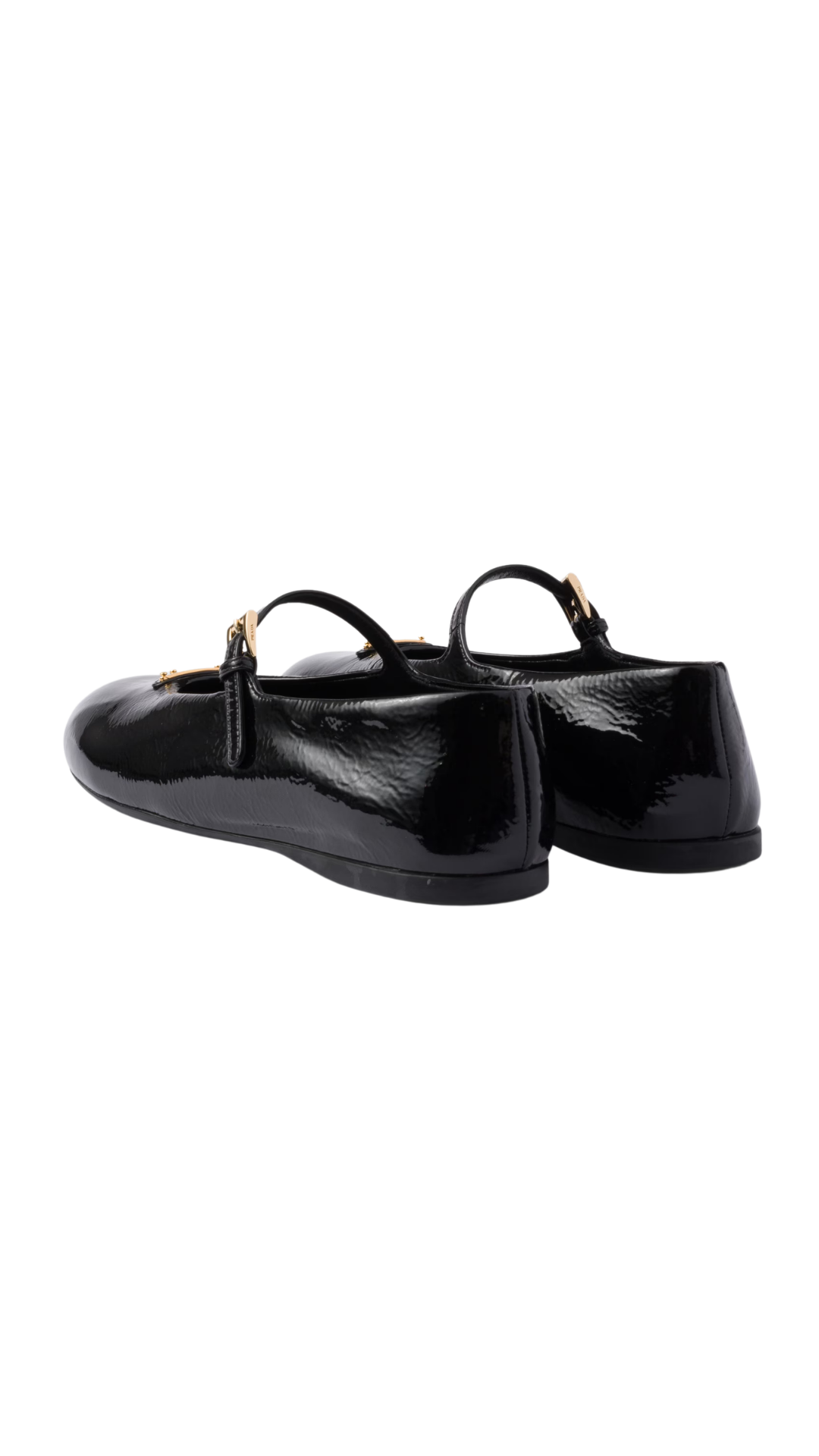 Naplak Patent Leather Ballerinas in Black