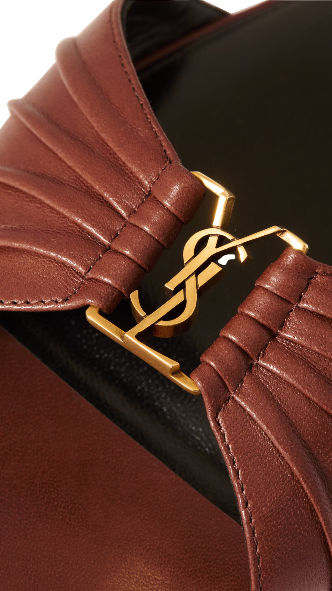 Babylone Slides in Aesthetic Brown Smooth Leather