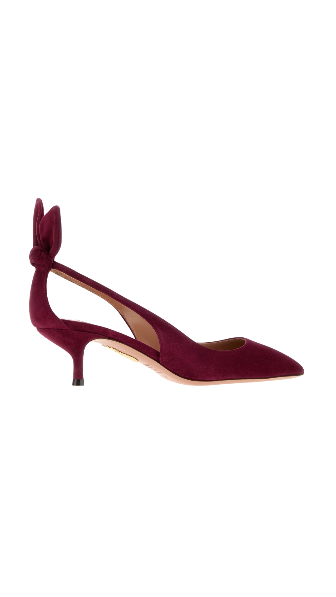 Bow Tie Pump 50 Tyrian Purple Suede