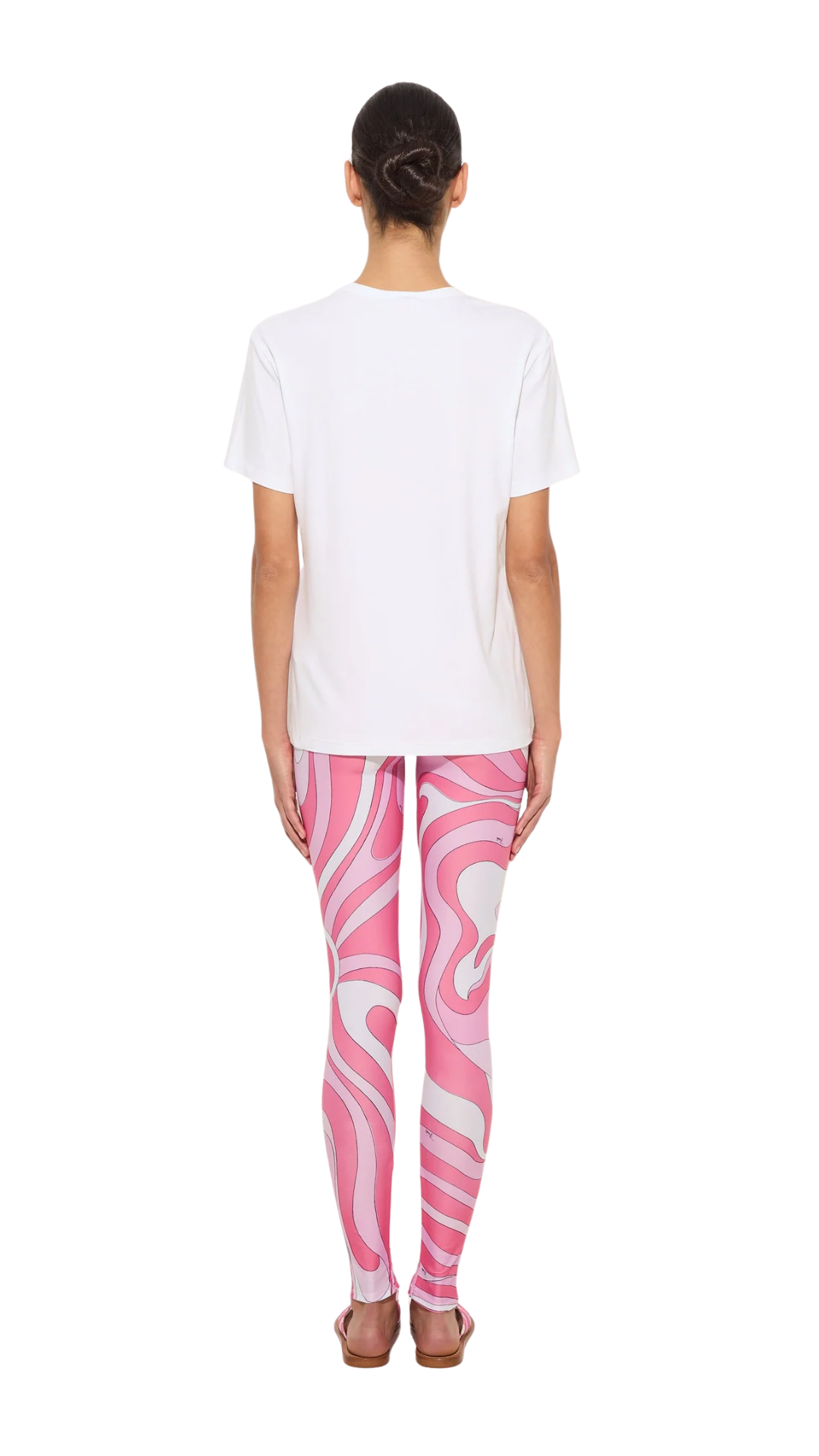 Marmo Print Leggings in Pink