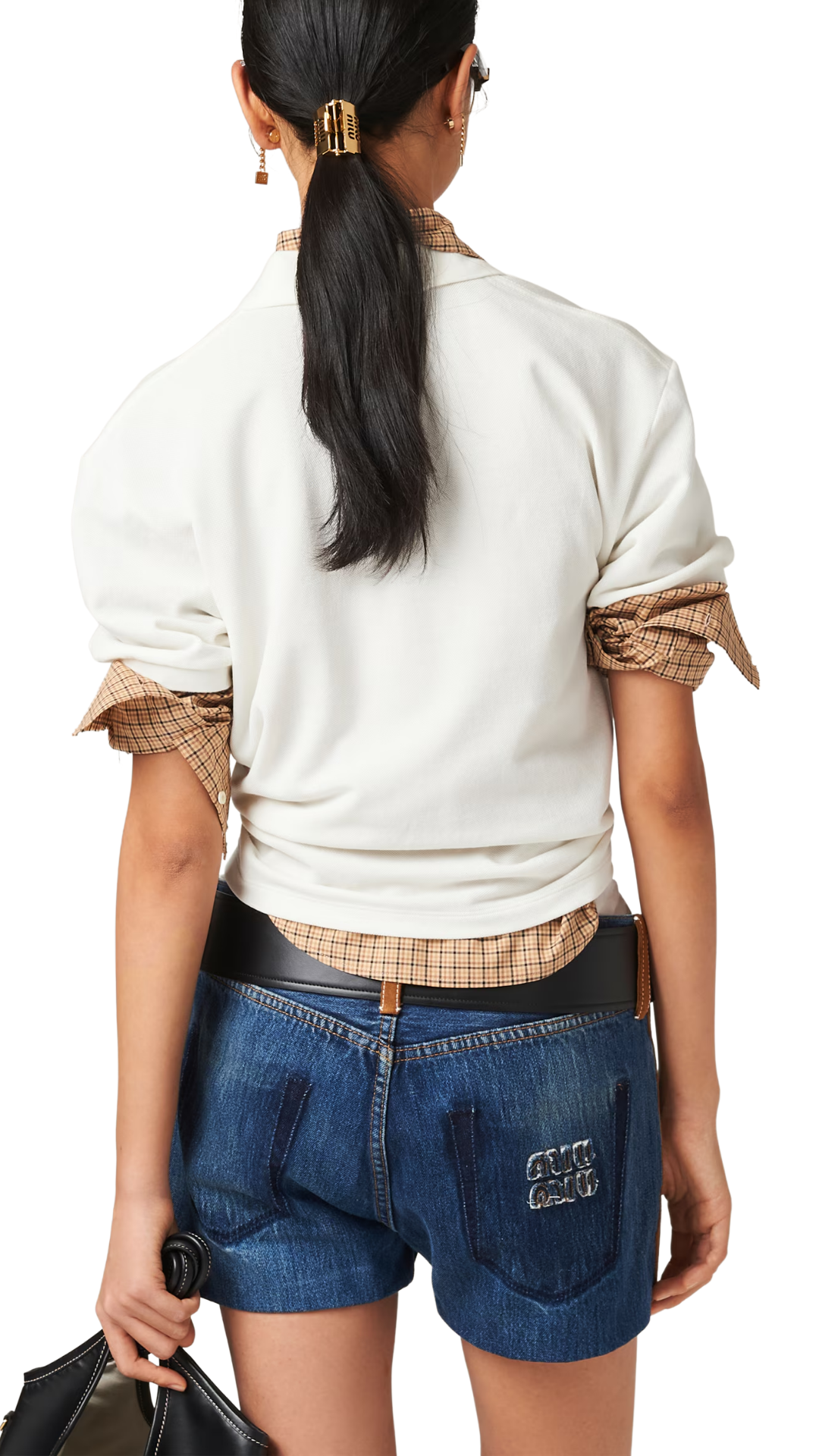 Cotton Piqué Polo Shirt in White