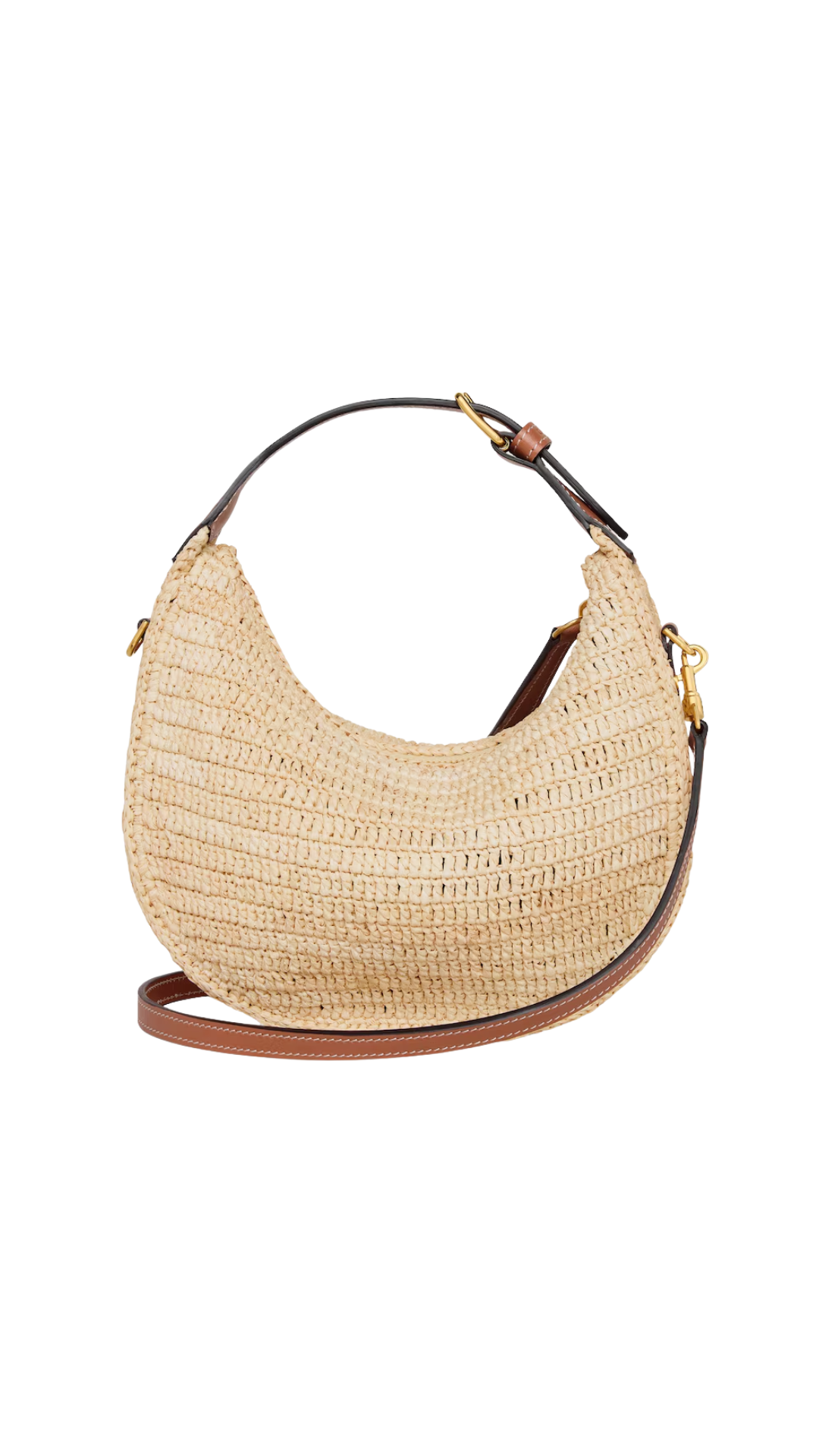 Teen Celine Lulu in Raffia and Natural Calfskin