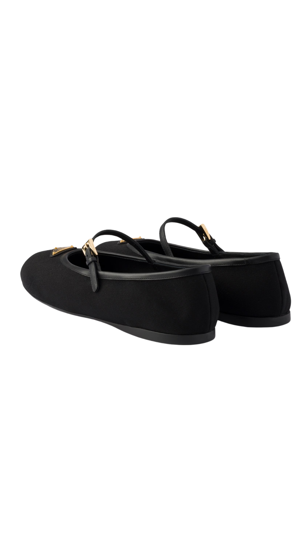 Fabric Ballerinas in Black