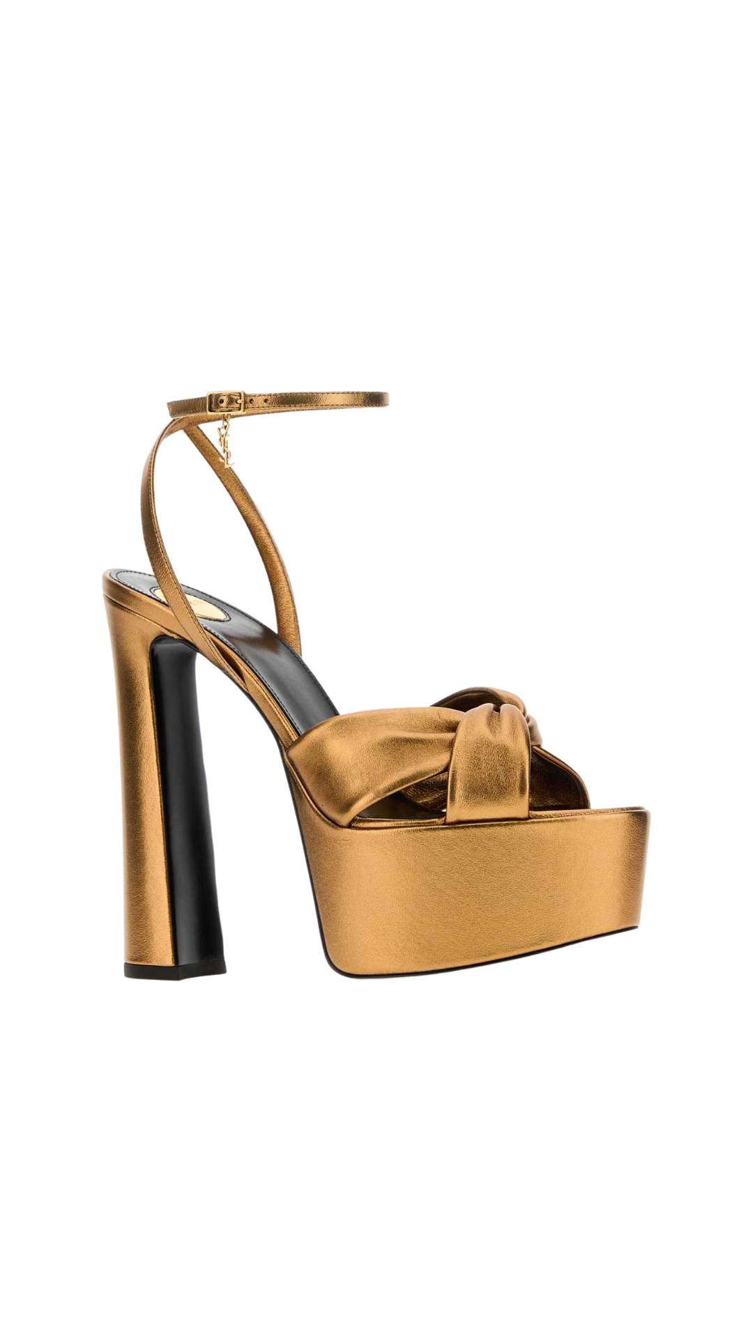 Franciane Platform Sandals in Gold