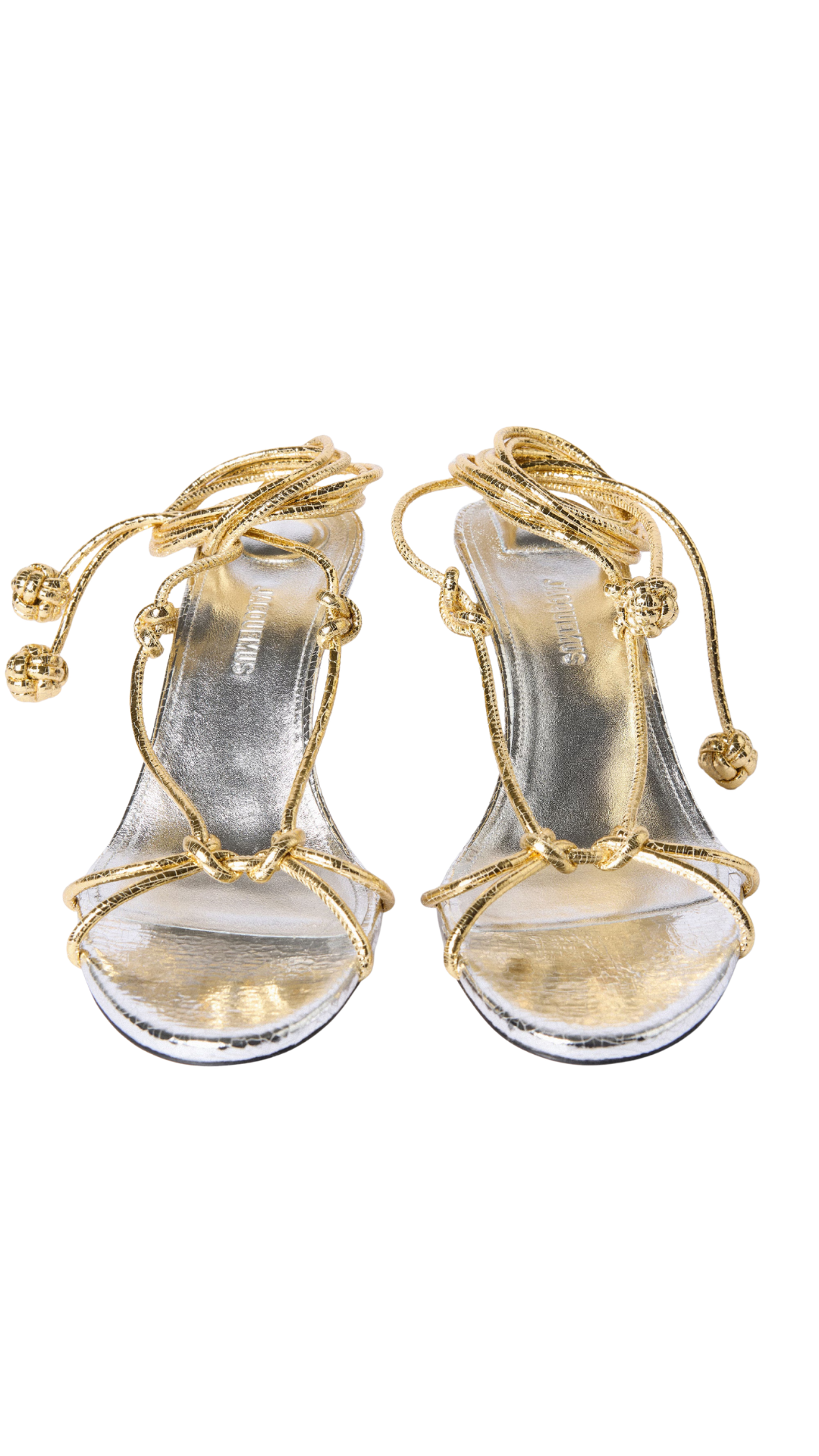 The Tourni Sandals in Gold / Silver