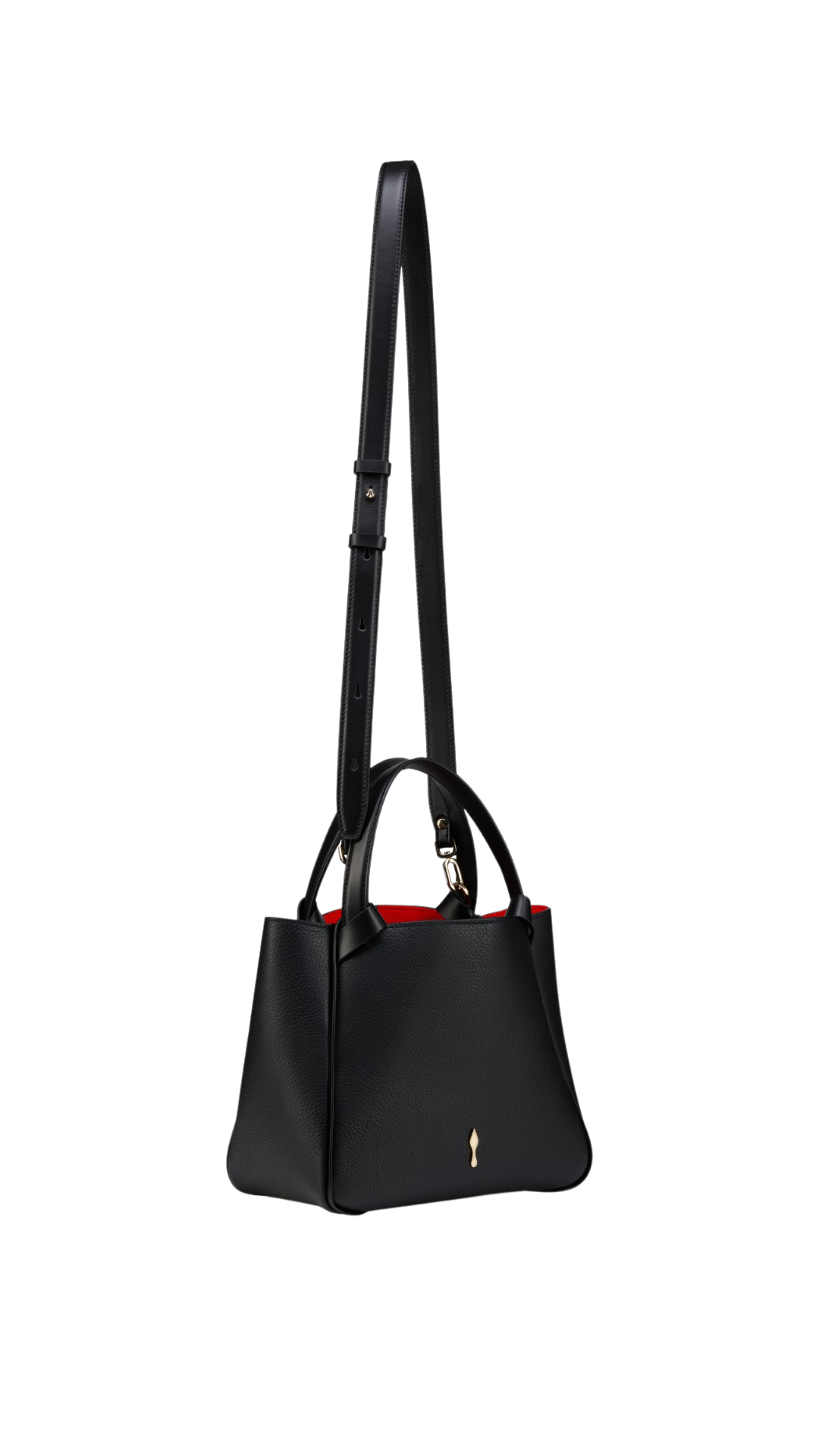 Bettina mini Tote Bag - Grained Calf Leather - Black