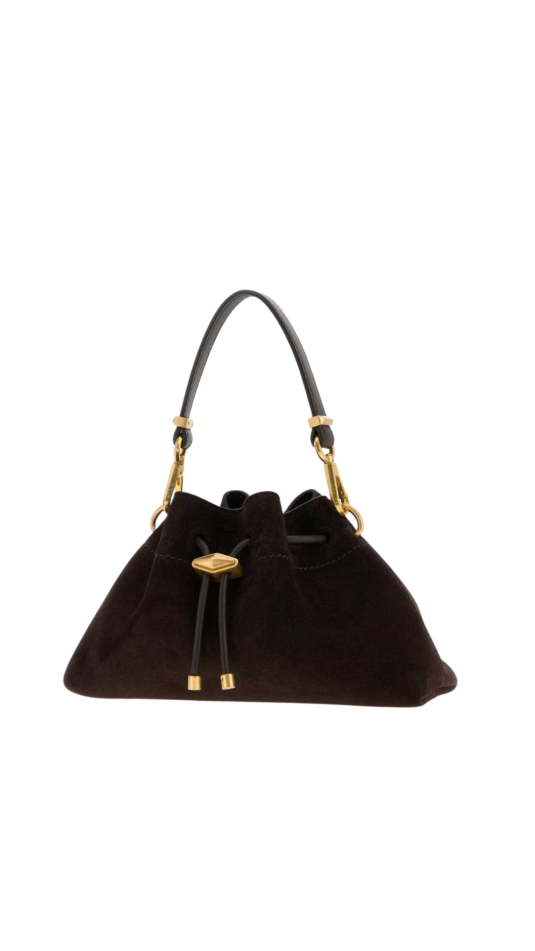 Cinch Small in Coffee Suede Shoulder Bag