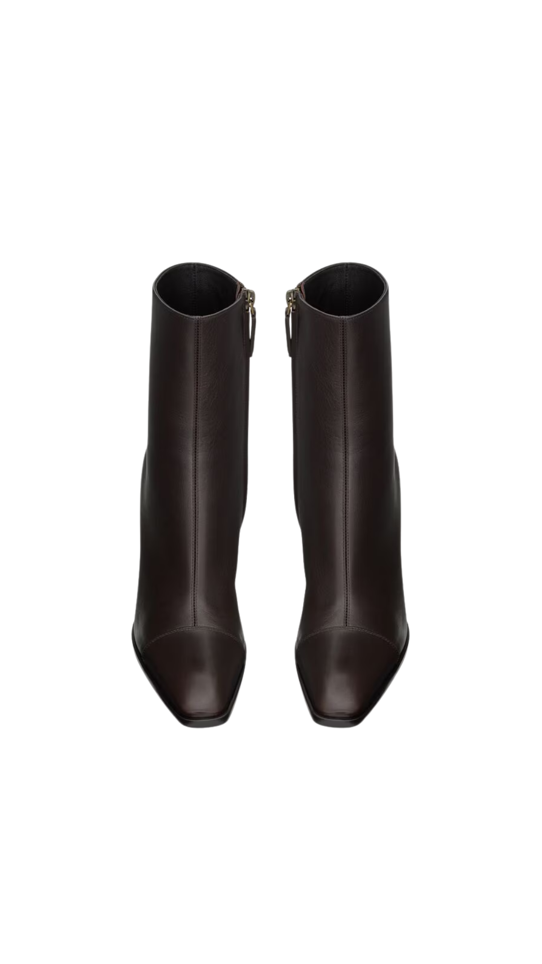 Venetia Booties in Brown Smooth Leather