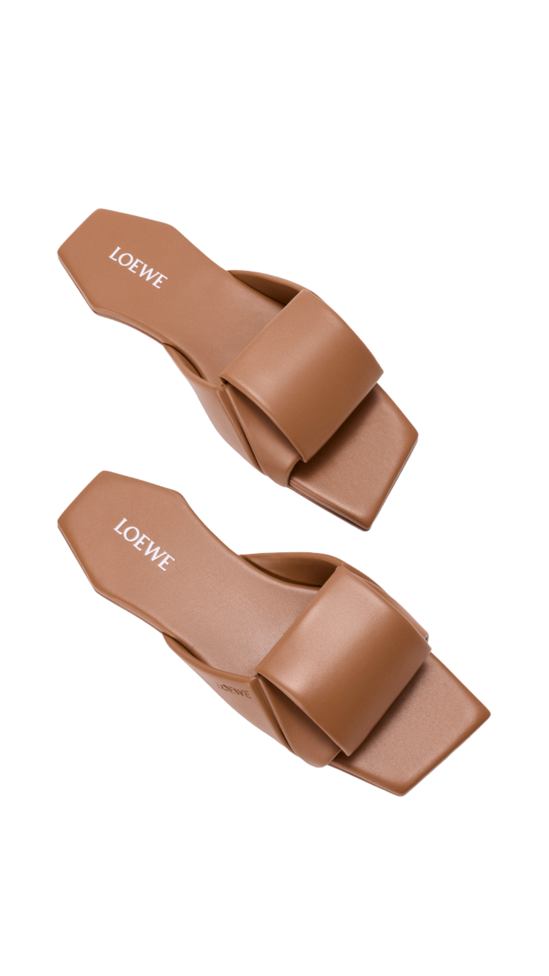 Origami Slide in Mocha Lambskin