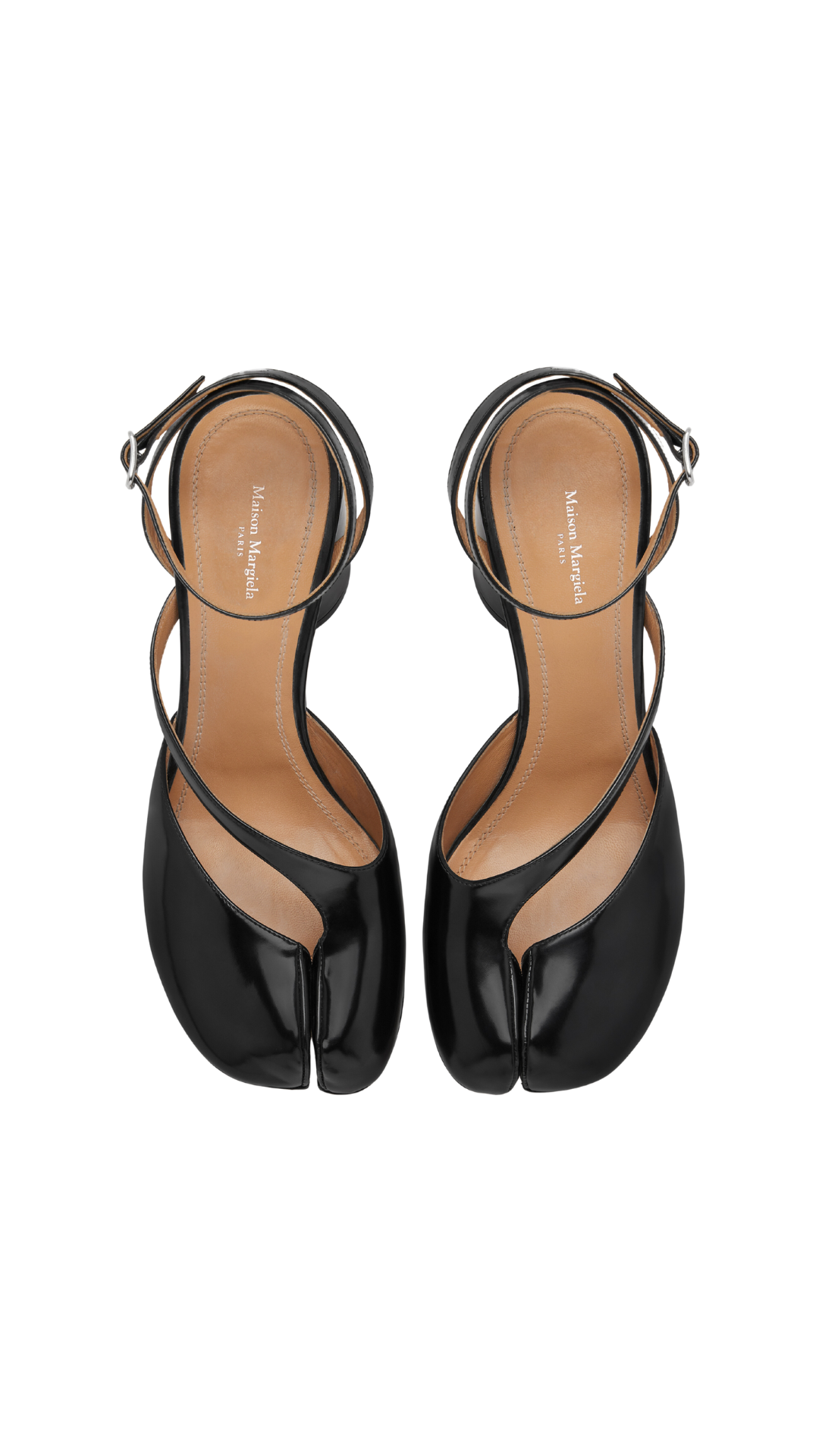 Tabi Pump Sandals in Black