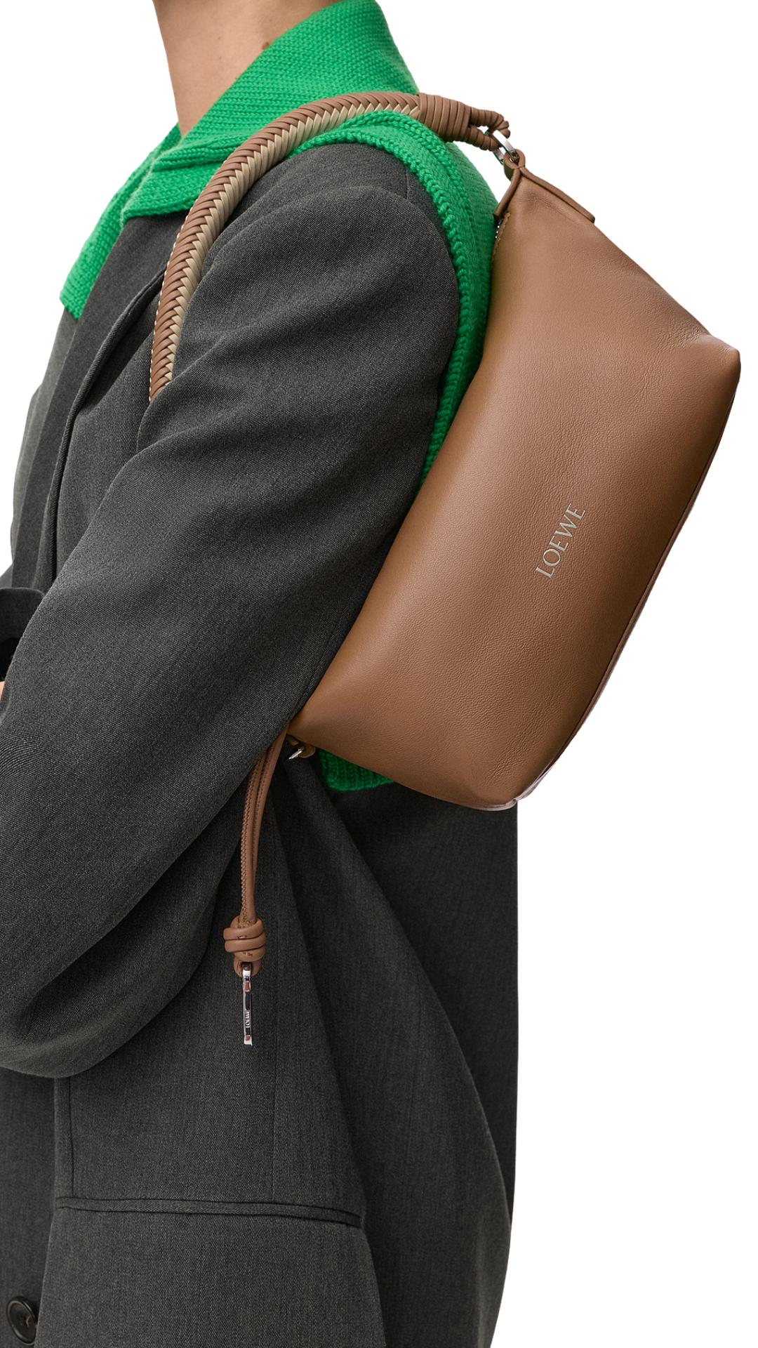 Cala Mini Bag in Mocha/Beige Mellow Nappa Lambskin