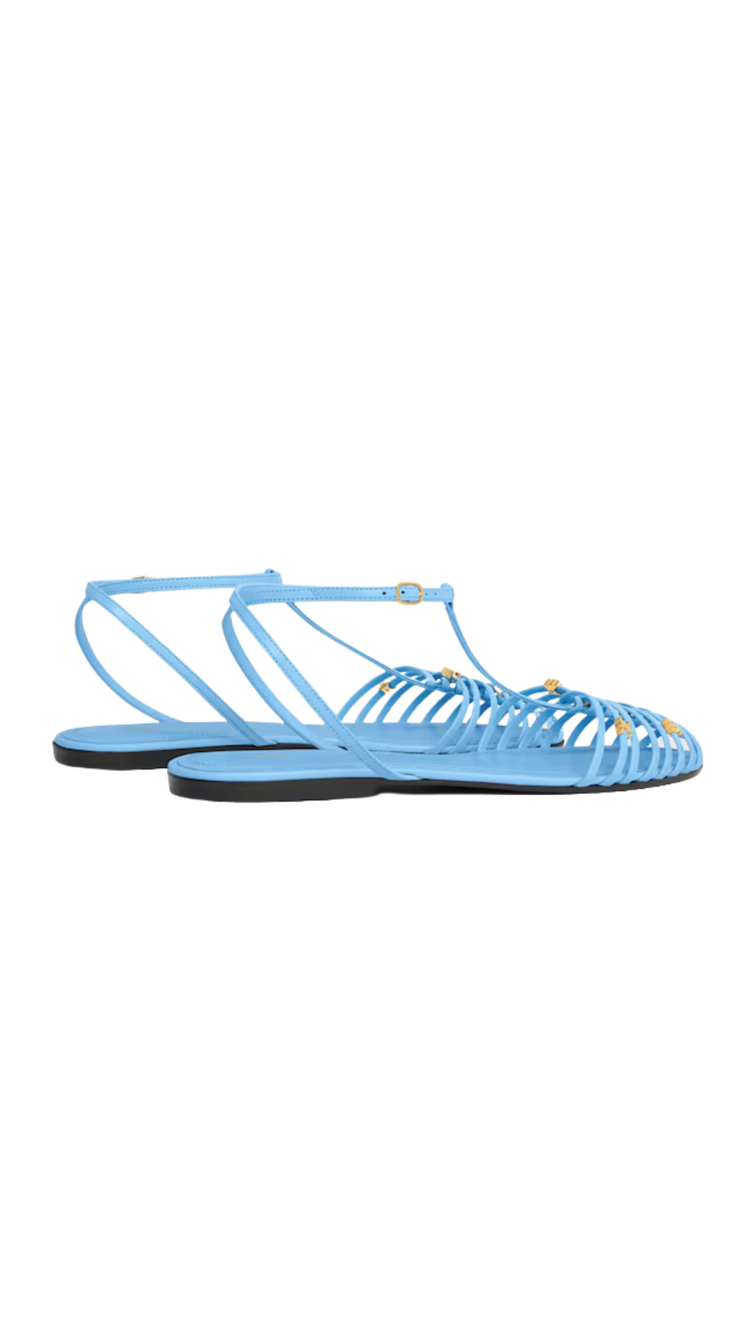 Cage Flat Sandal in Goatskin