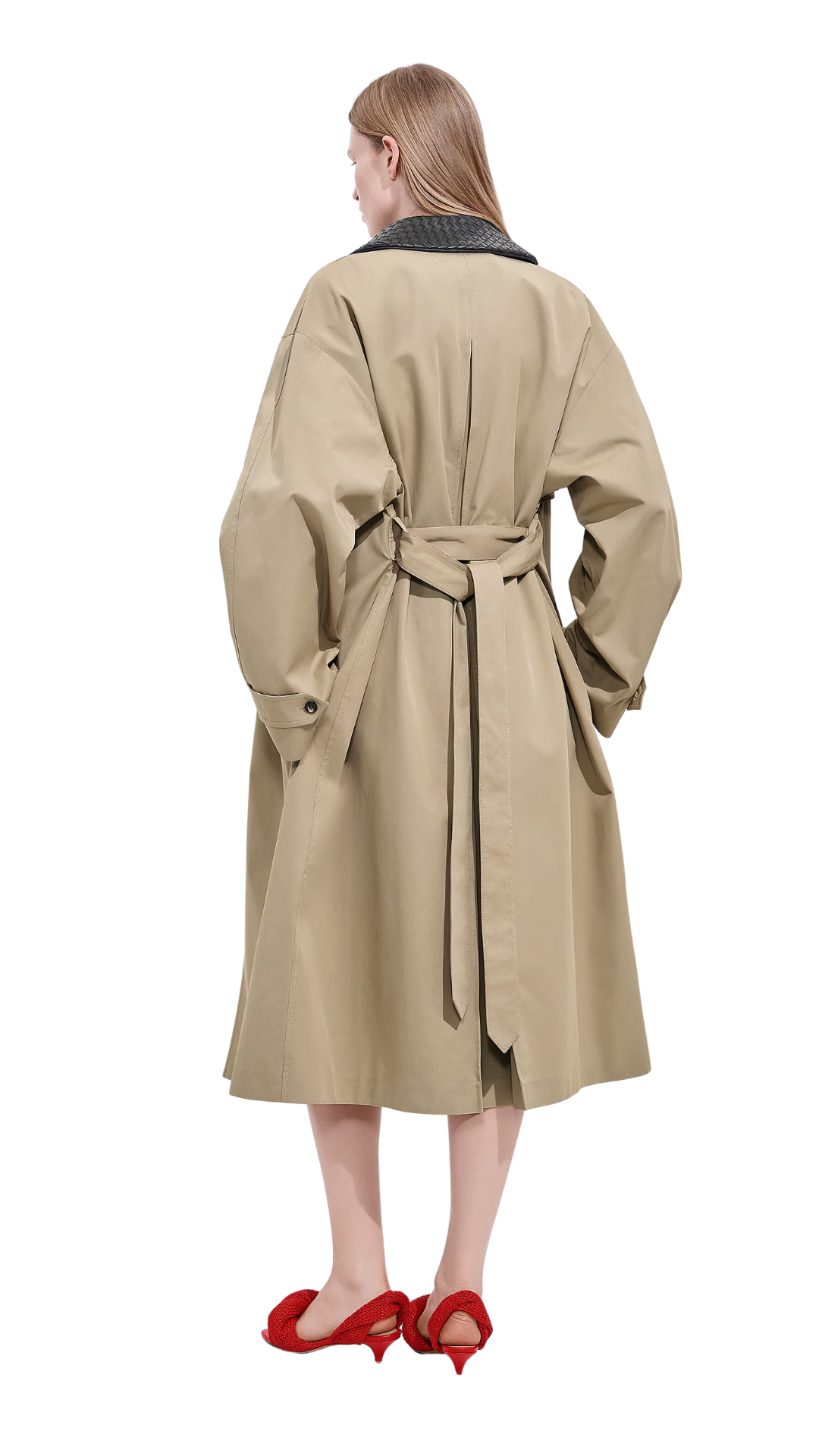 Cotton Trench Coat in Sahara