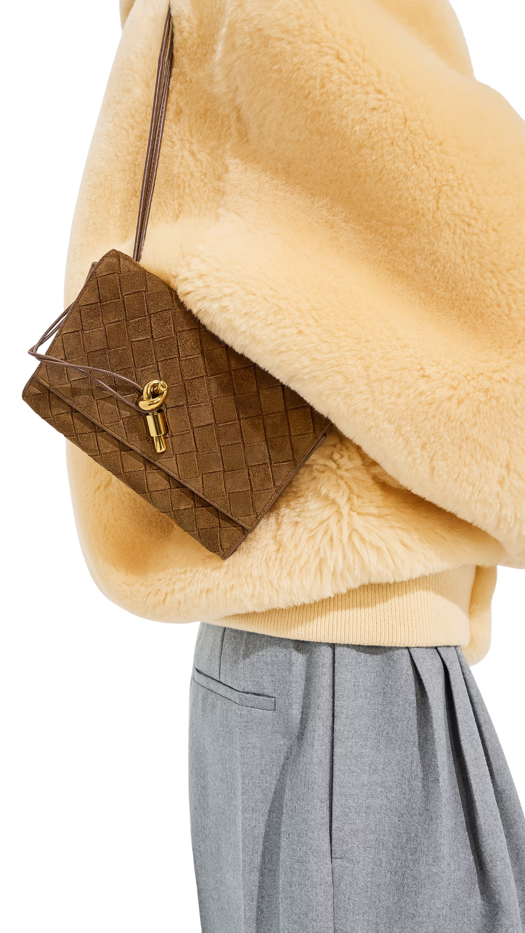 Andiamo Pouch on Dark Caramel Strap