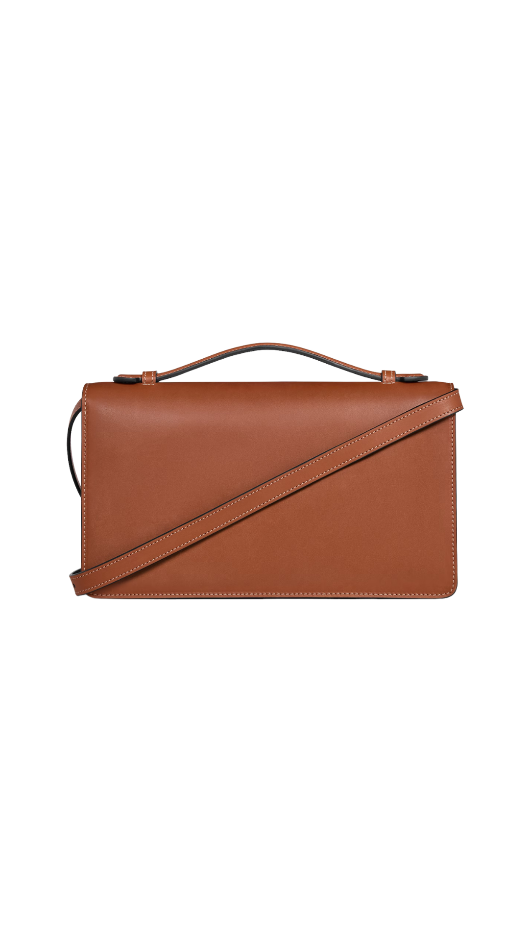 Medium Triomphe Folio In Tan Natural Calfskin