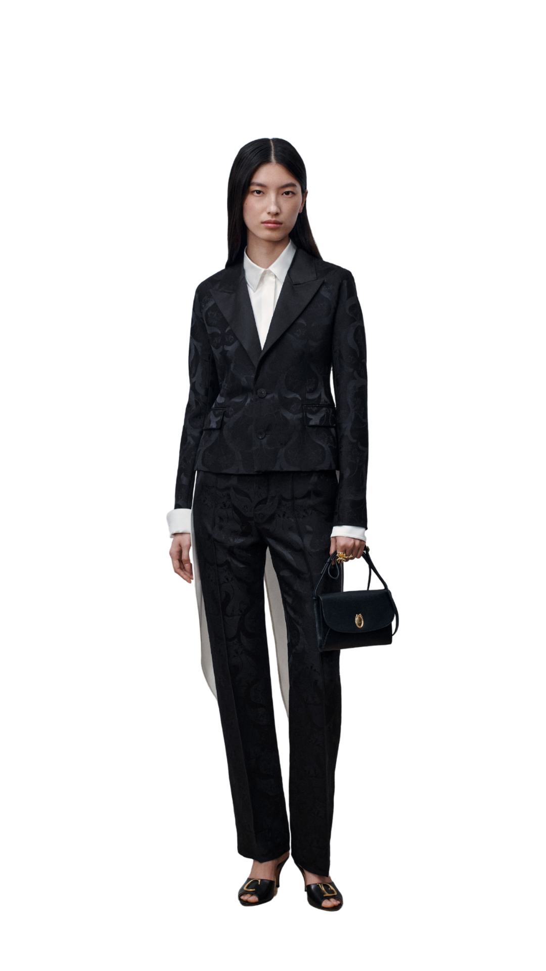Dior Médaillon Envelope Pouch with Strap in Black