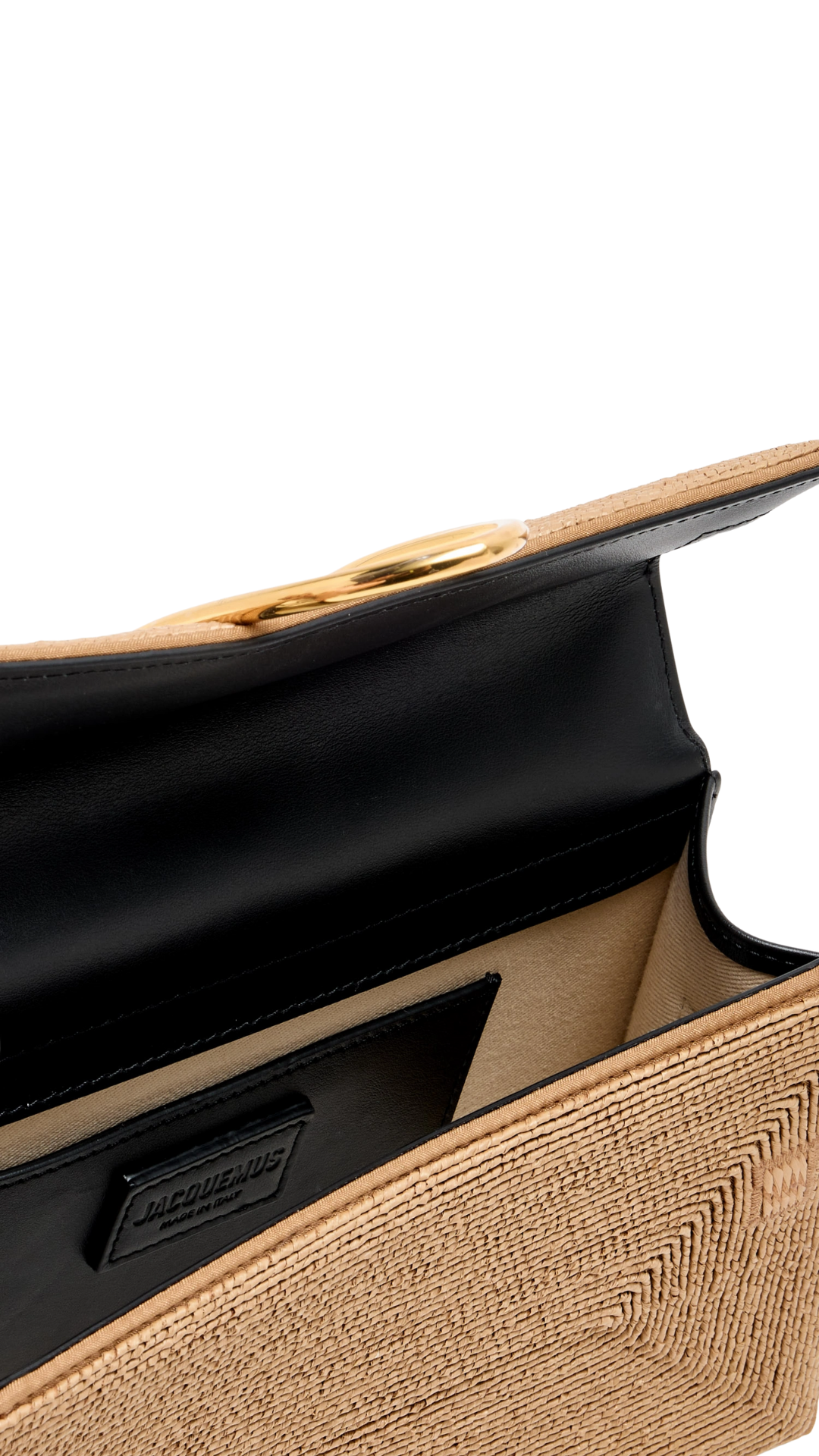 Le Grand Bambino Rag in Beige Raffia and Black