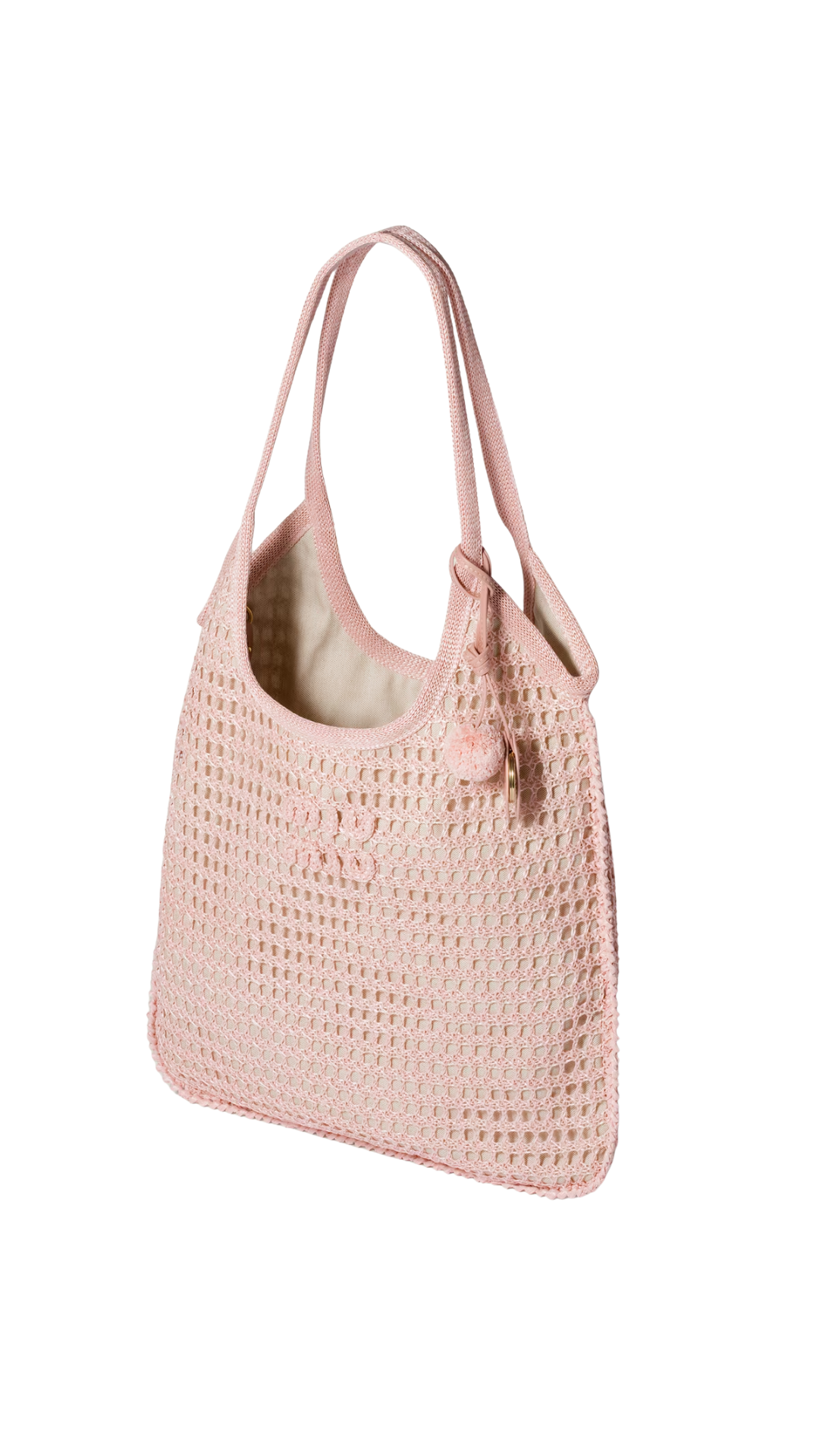 Ivy Raffia Crochet Bag in Orchid Pink