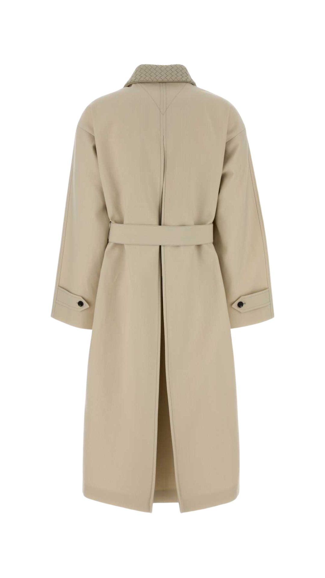 Cotton Trench Coat in Beige