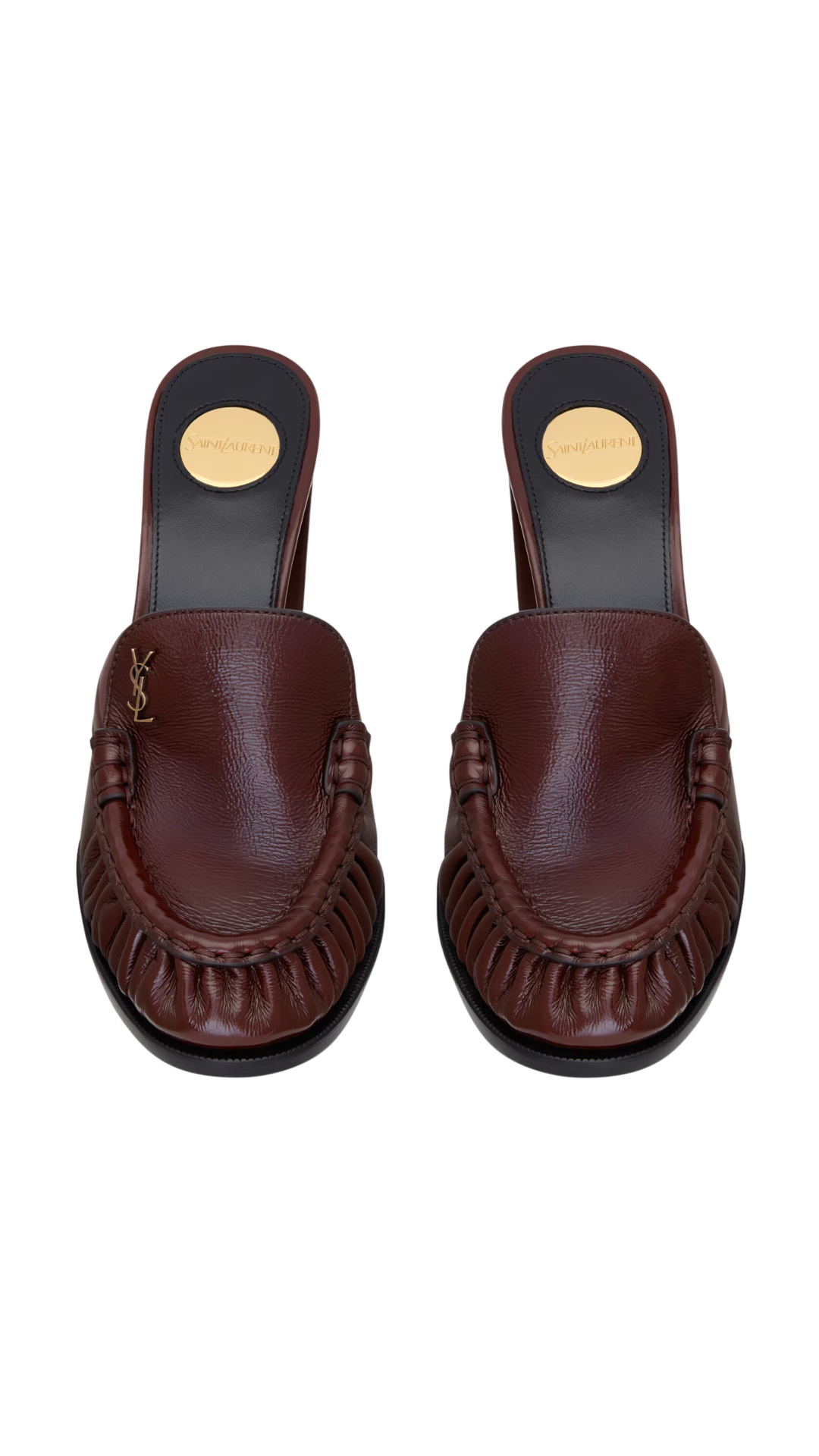 Le Loafer Mules in Vintage Bordeaux Smooth Leather