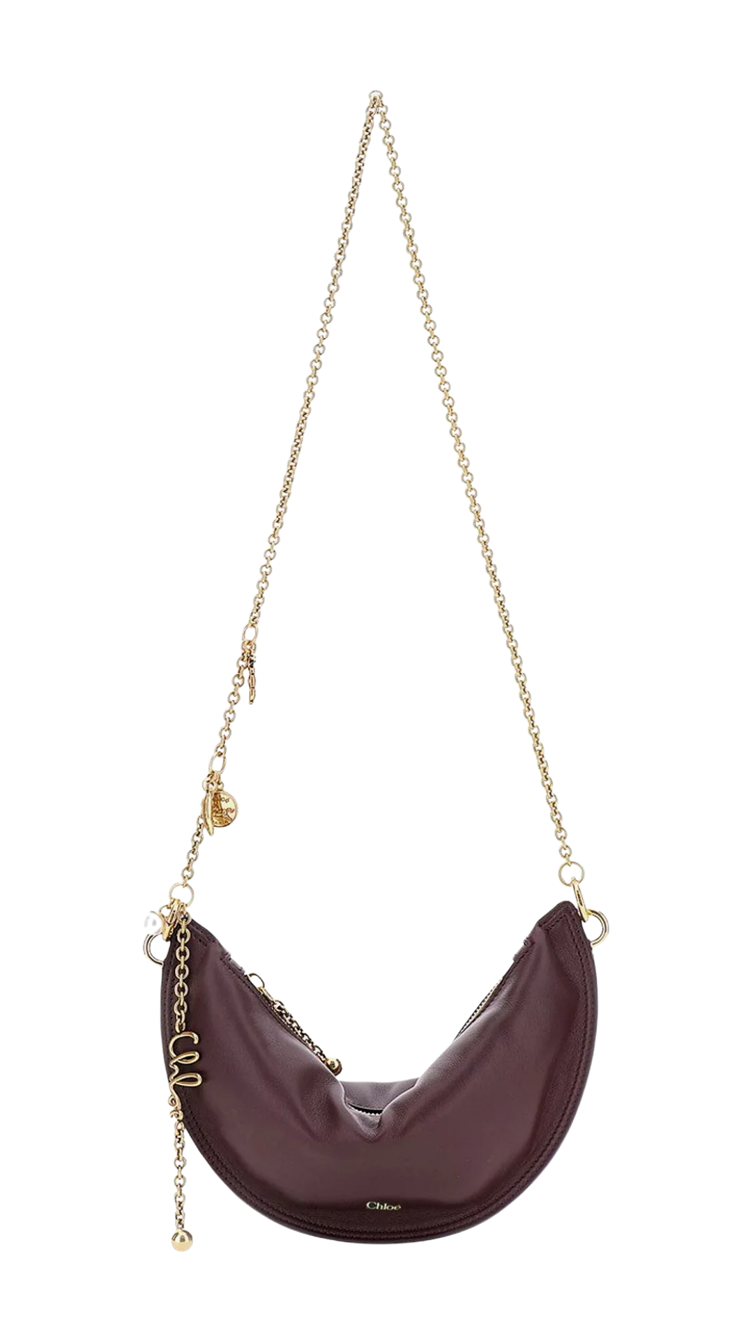 Chloé Icons Leather Shoulder Bag in Purple – The Source Chloé Icons Leather Shoulder Bag in Purple – The Source